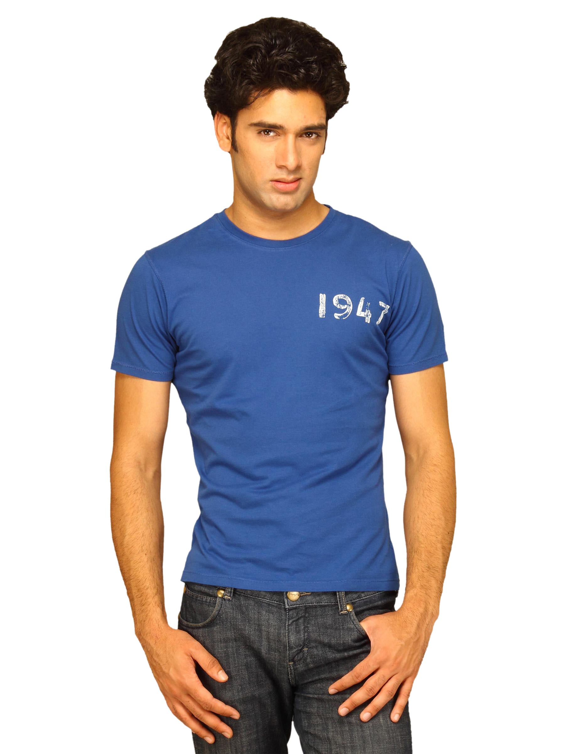 Wrangler Men's 1947 Light Weight Blue T-shirt