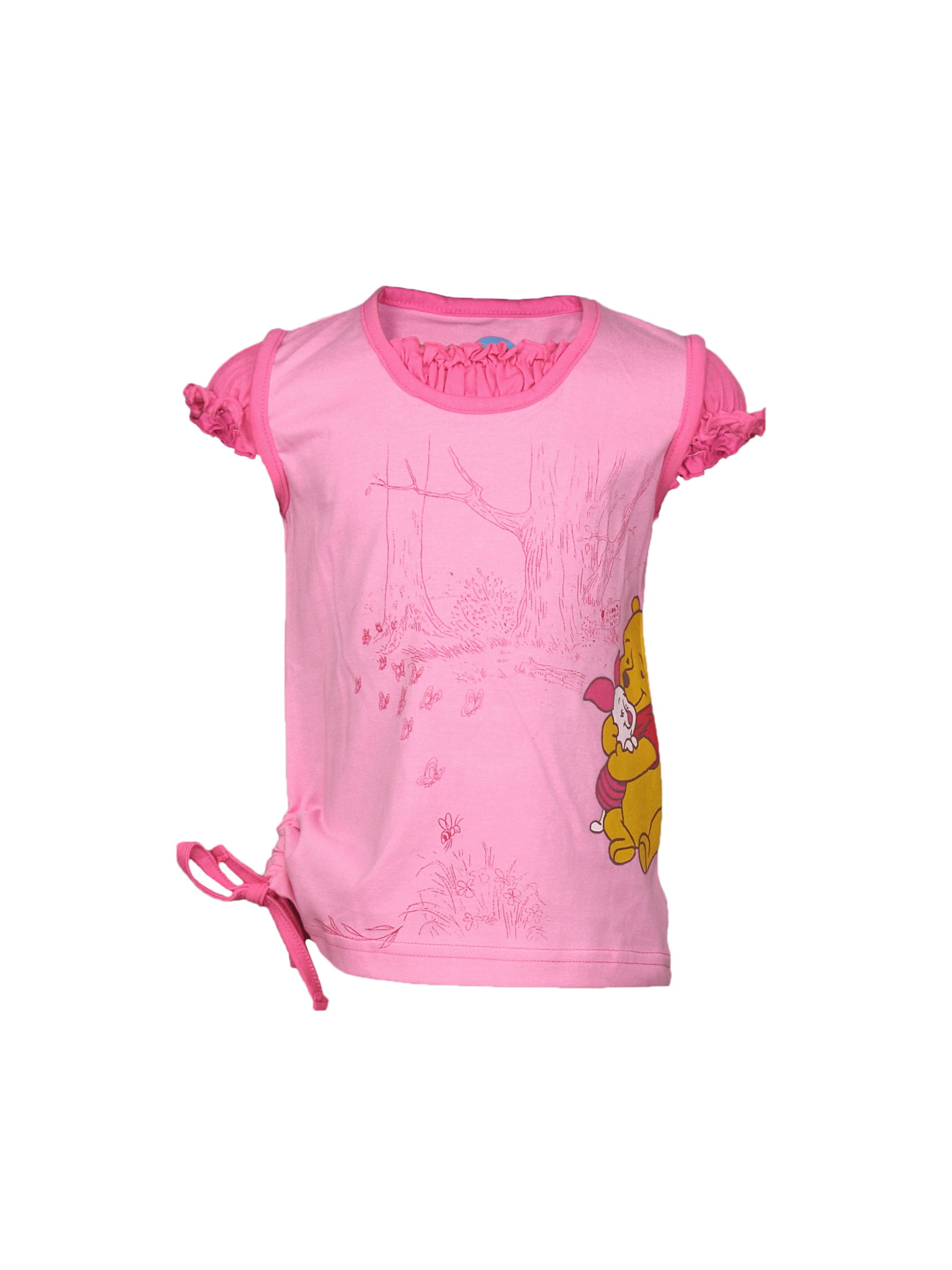 Disney Kids Girl's Pink Pooh And Tree Kidswear