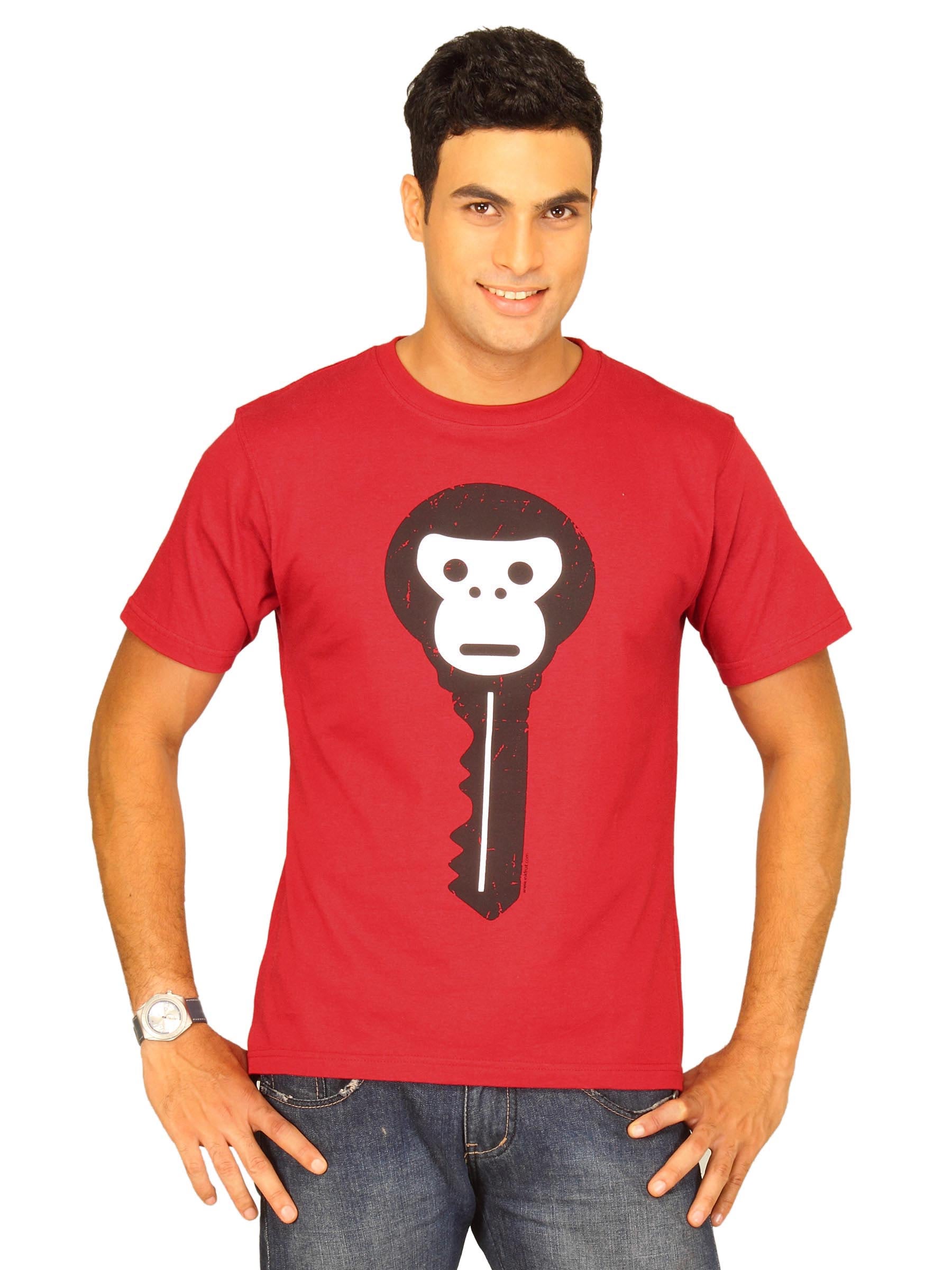 Inkfruit Men's Monkey Red T-shirt