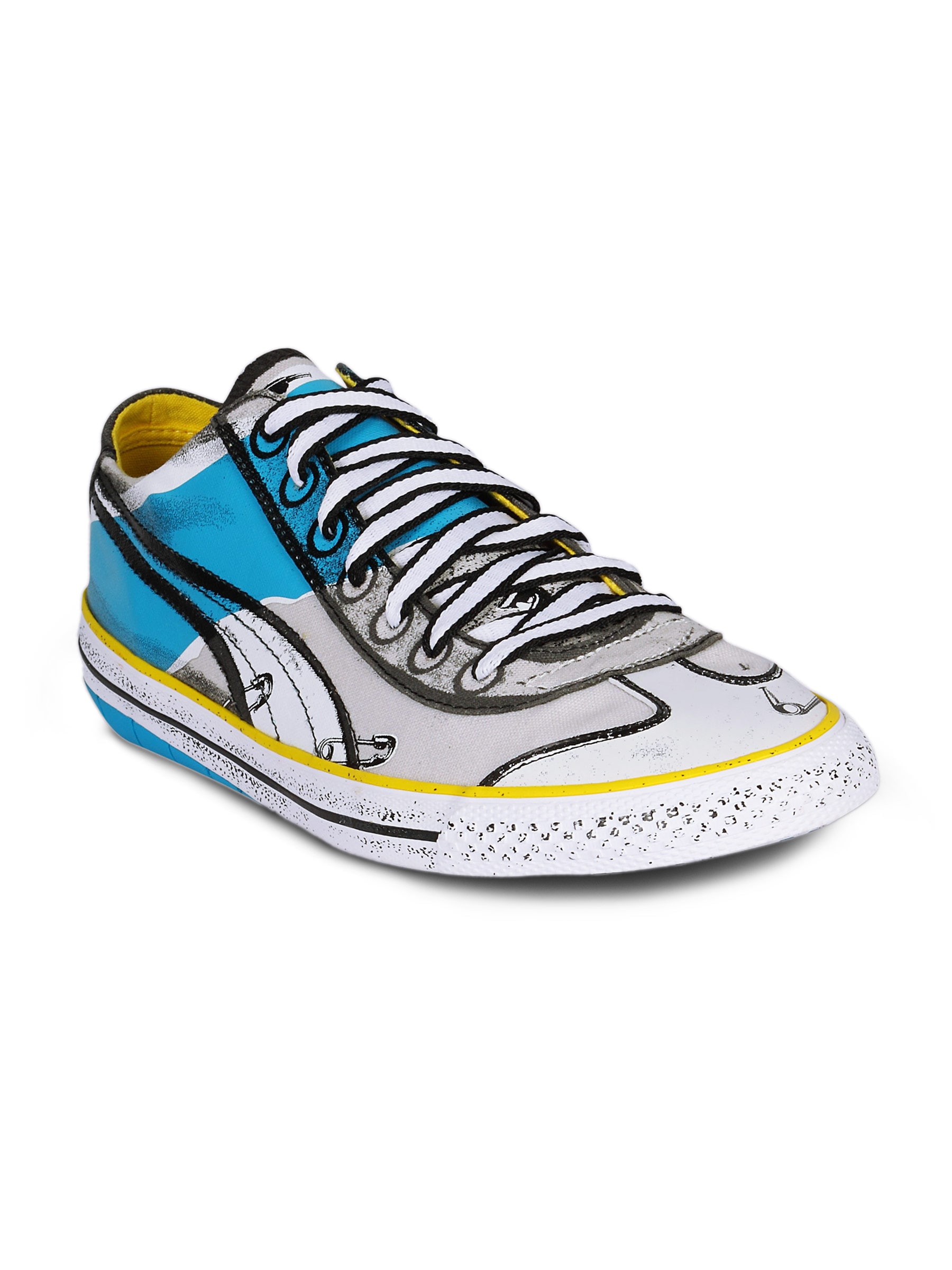 Puma Unisex Punk White Blue Shoe