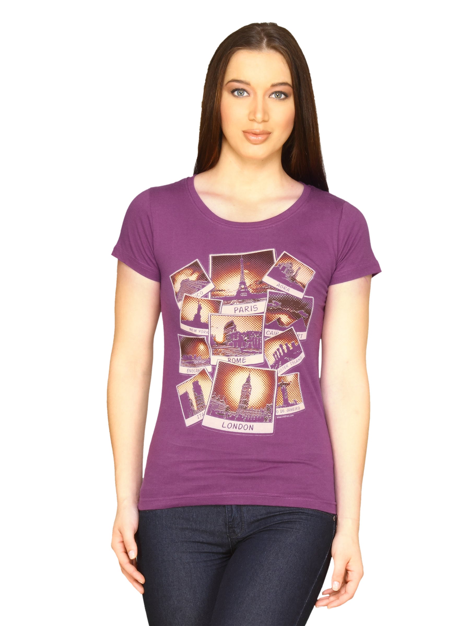 Inkfruit Women's Mementos Purple T-shirt