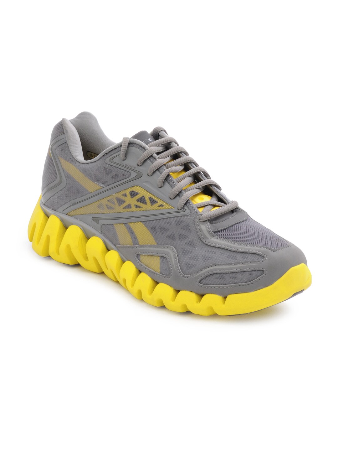Reebok Men's ZigSonic Grey & Yellow Shoe