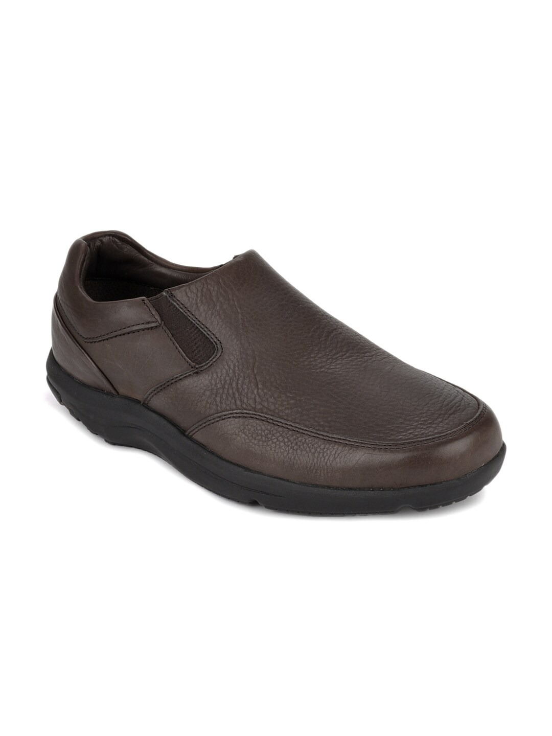Rockport Men Brown Leather Semi-Formal Shoes