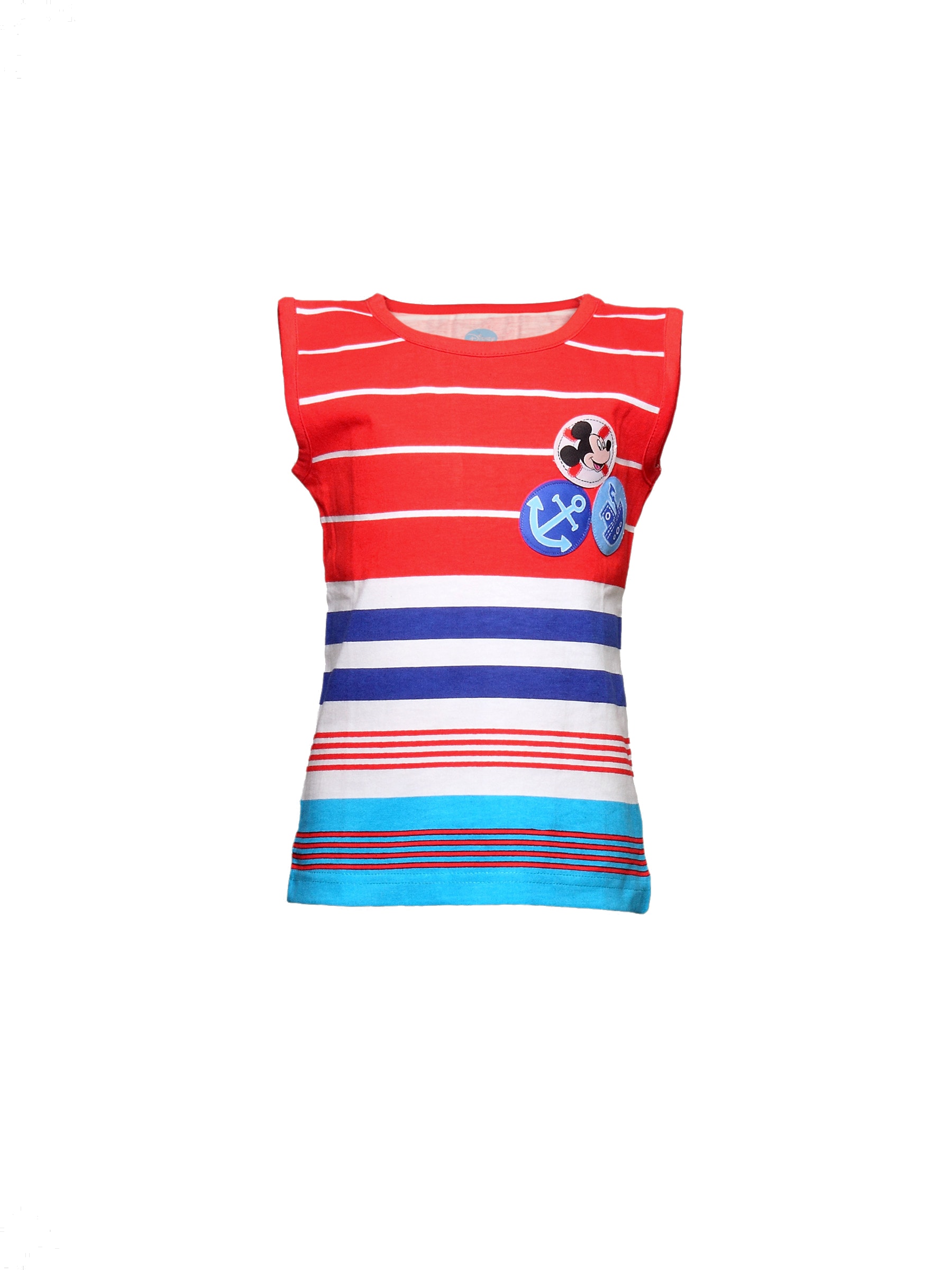 Disney Kids Girls Red Stripes Mickey Kidswear