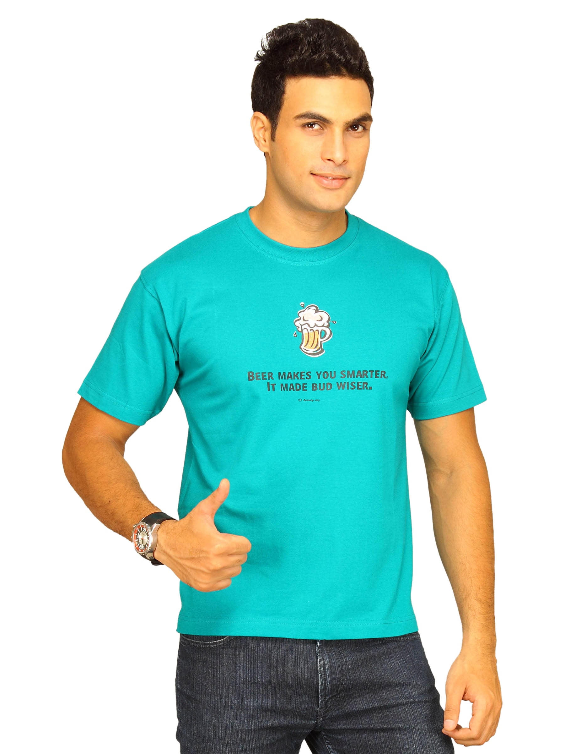 Tantra Men's Budwiser Aqua Green T-shirt