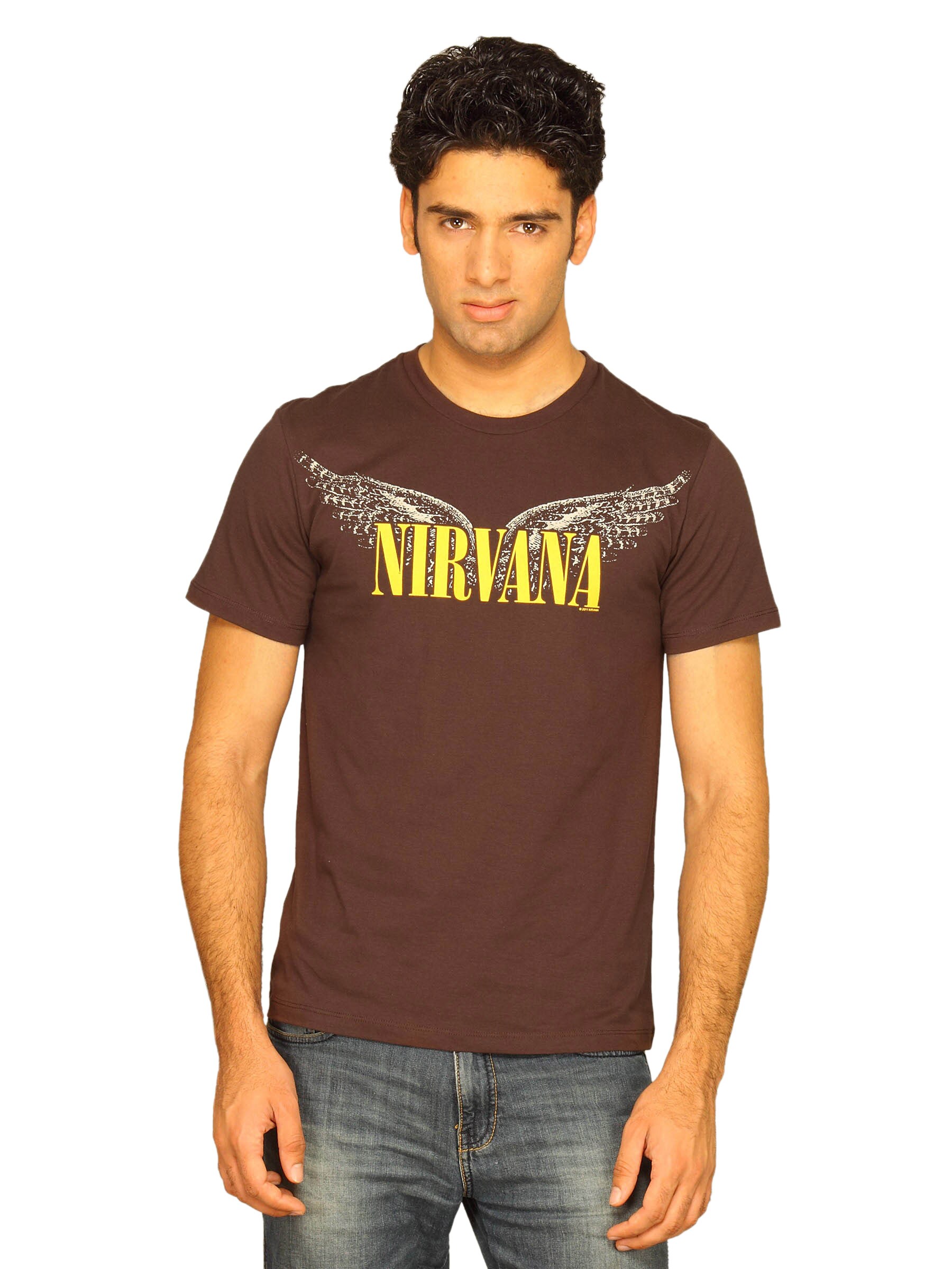 Nirvana Men's Wings Brown T-shirt