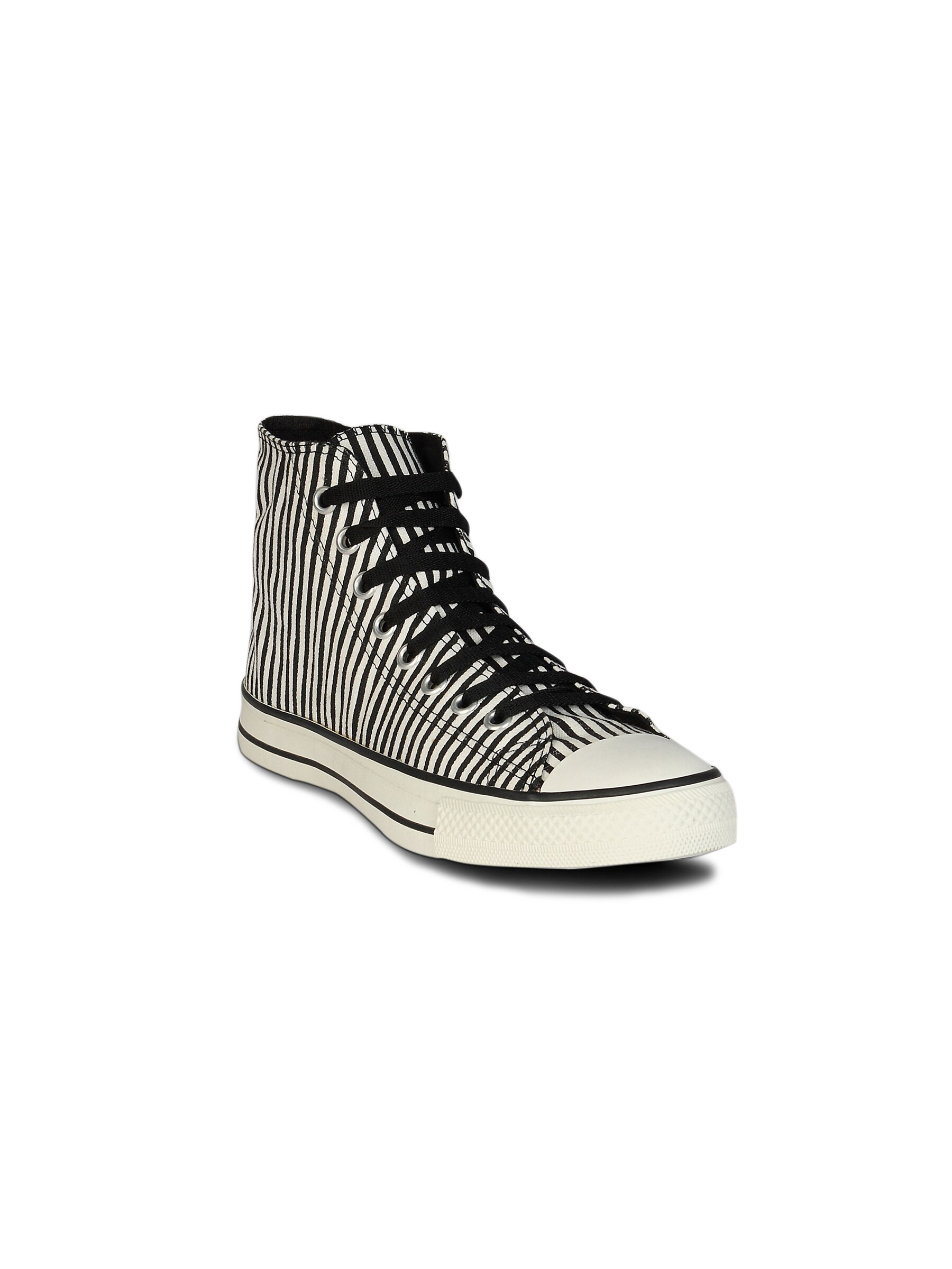 Converse Unisex Strips White Black Canvas Shoe