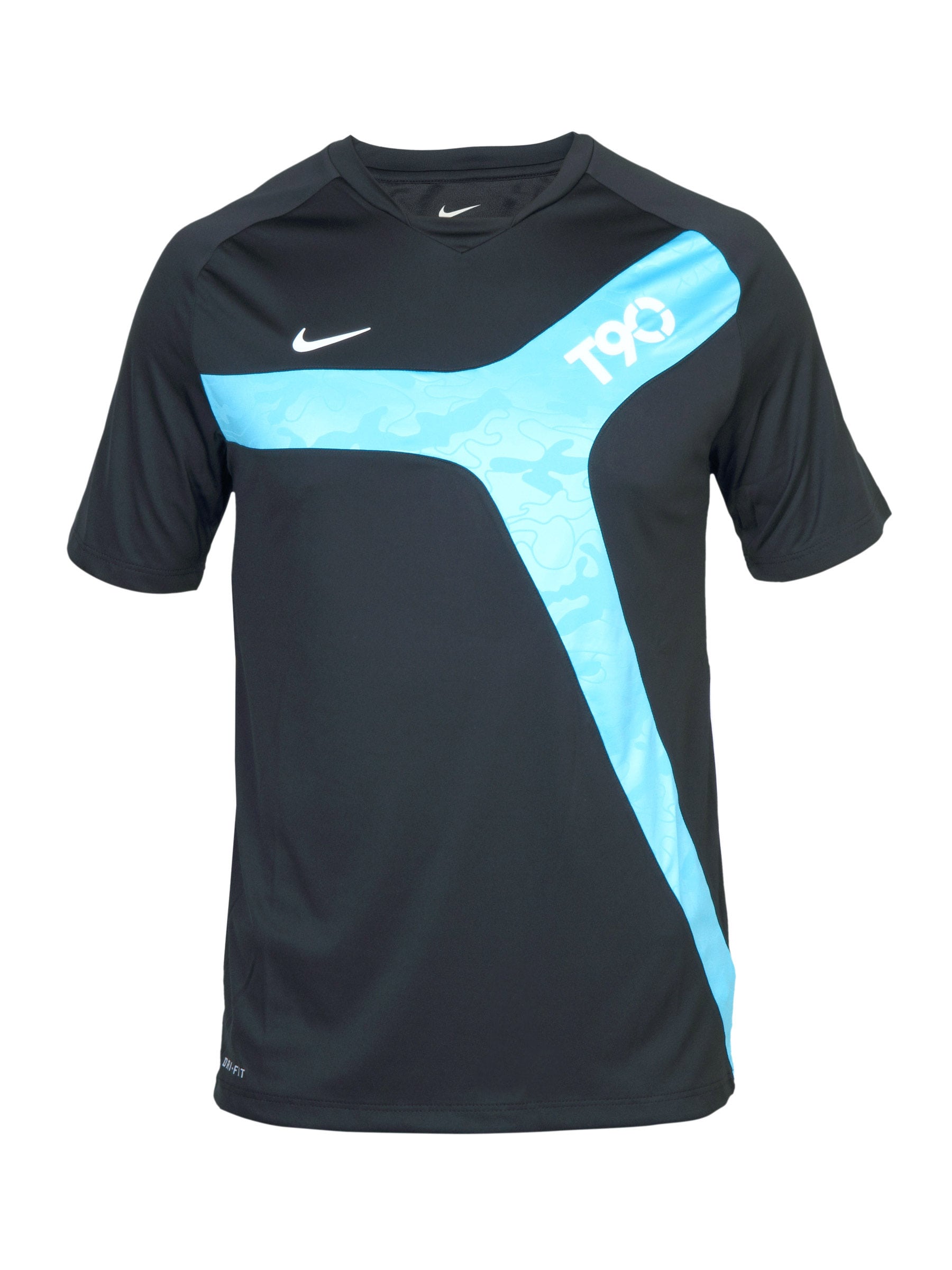 Nike Men's Black Blue T-shirt