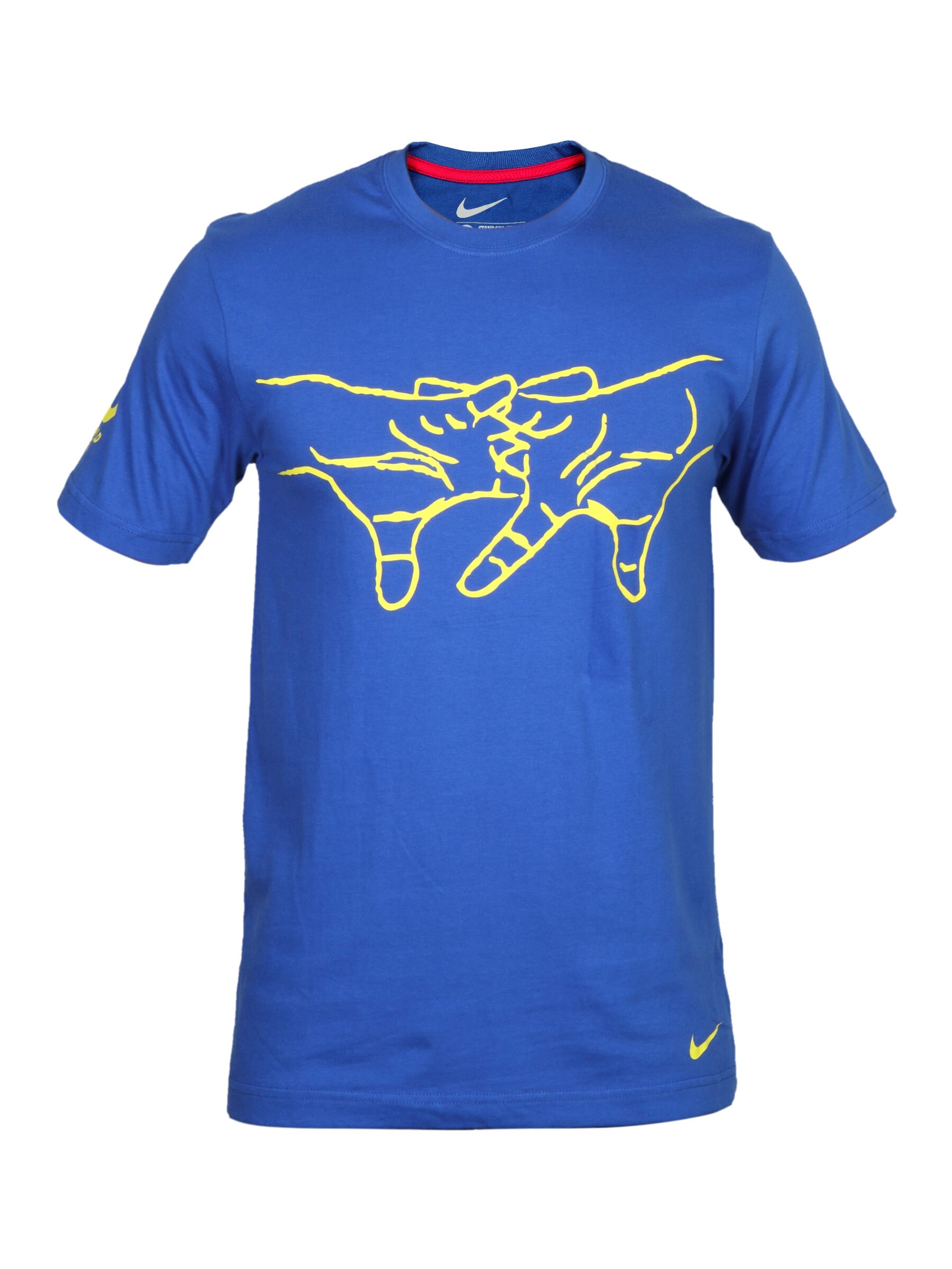 Nike Men's Hand Gang Sign Blue T-shirt