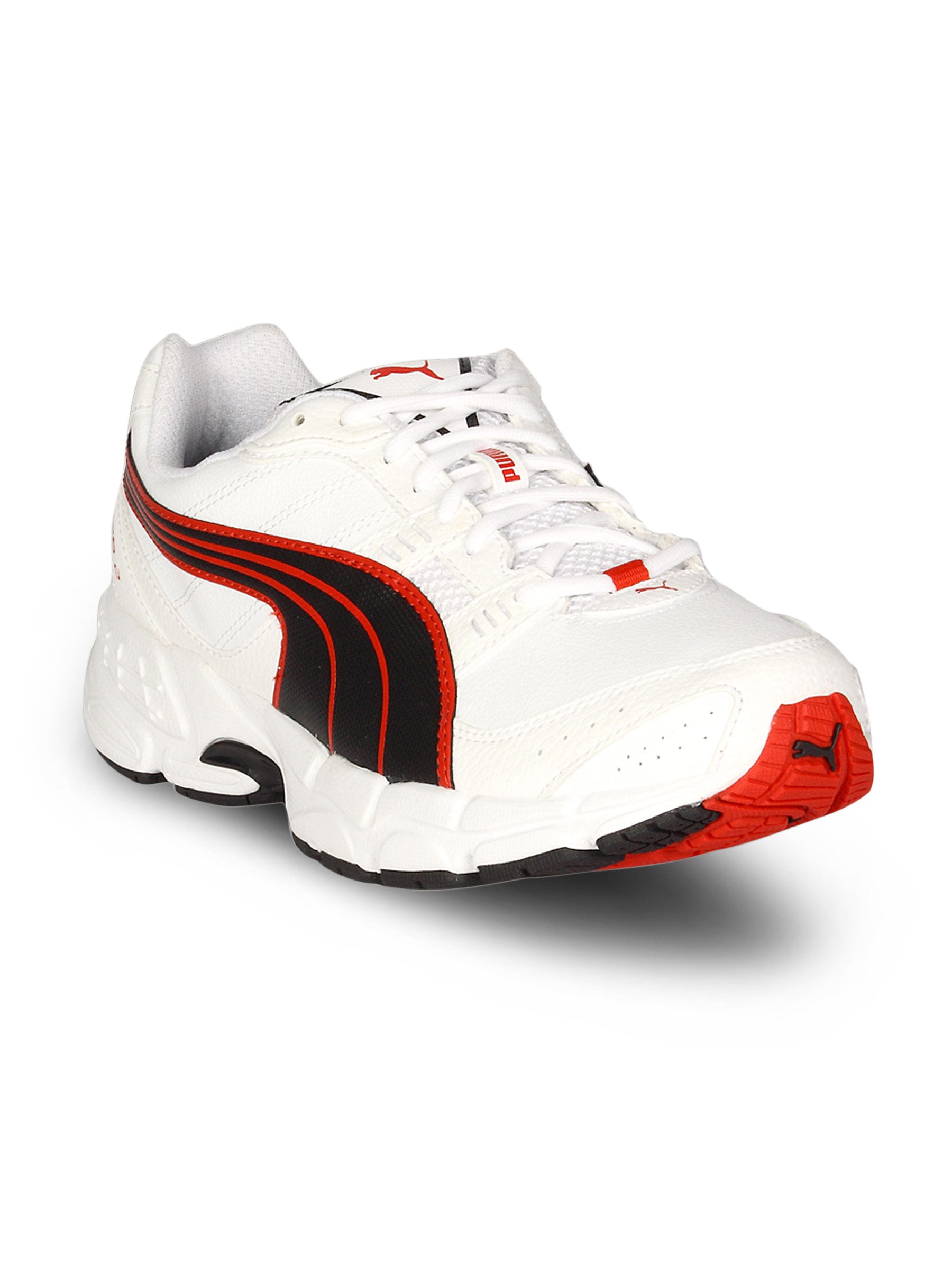 Puma Men's Ikonis White Black Red Shoe