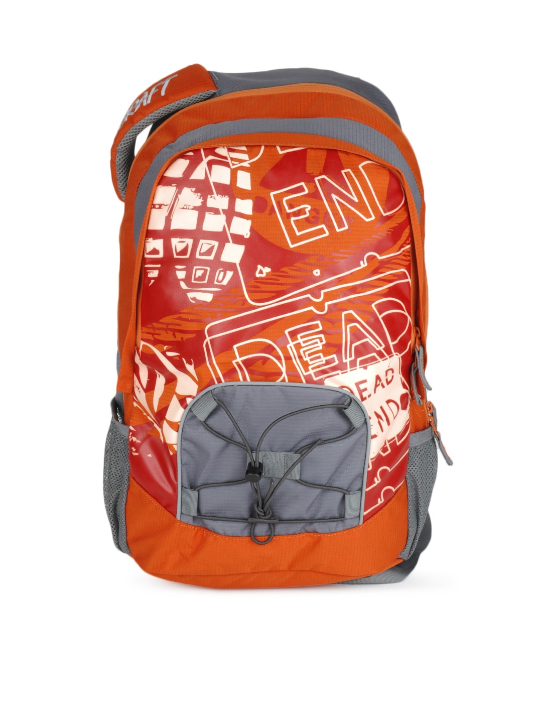 Wildcraft Unisex Orange Printed Laptop Backpack