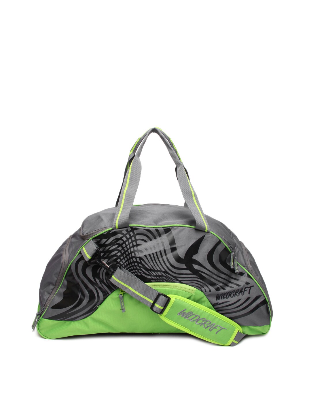 Wildcraft Unisex Green & Grey Duffel Bag