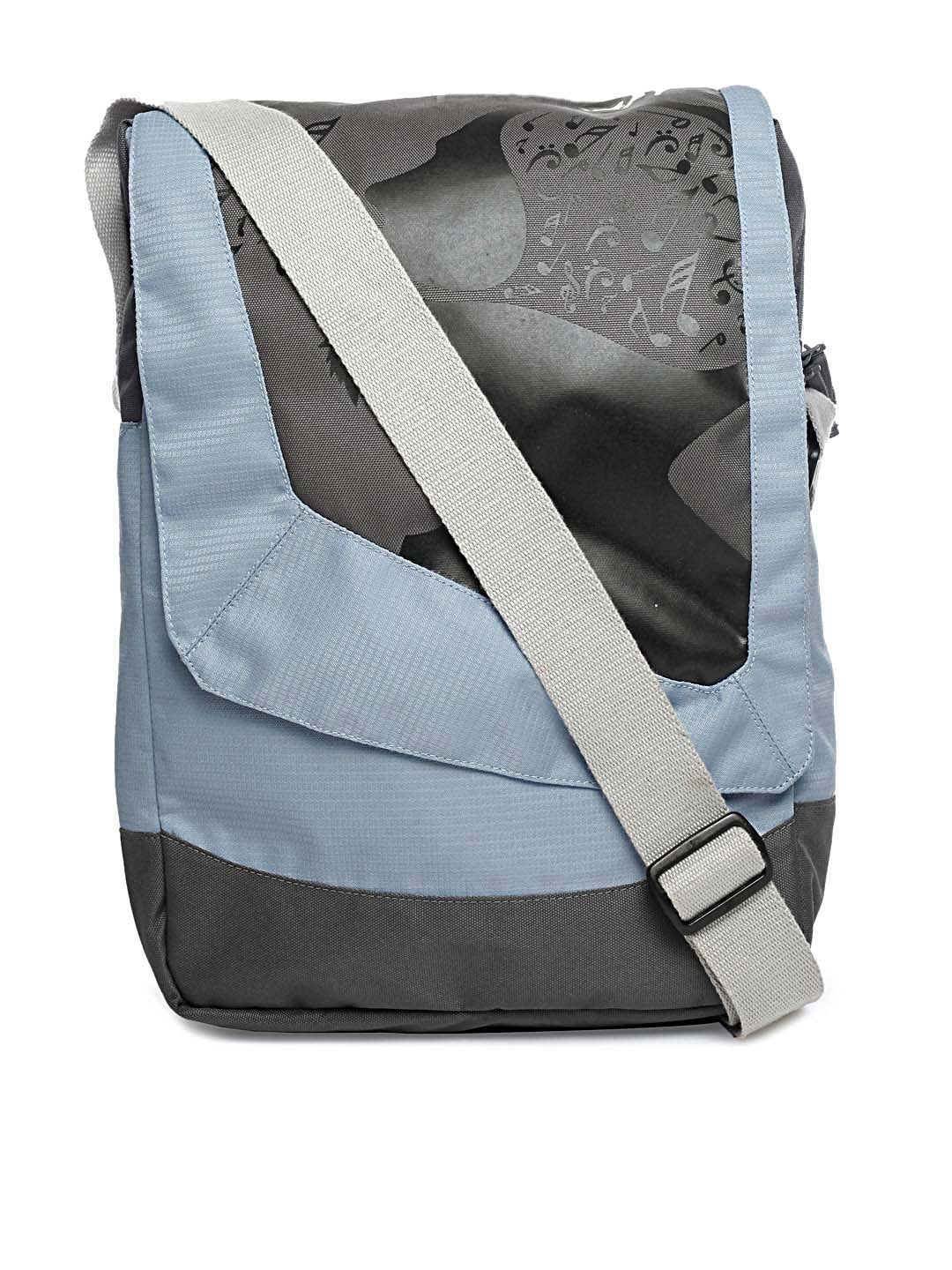 Wildcraft Unisex Blue & Grey Printed Sling Bag