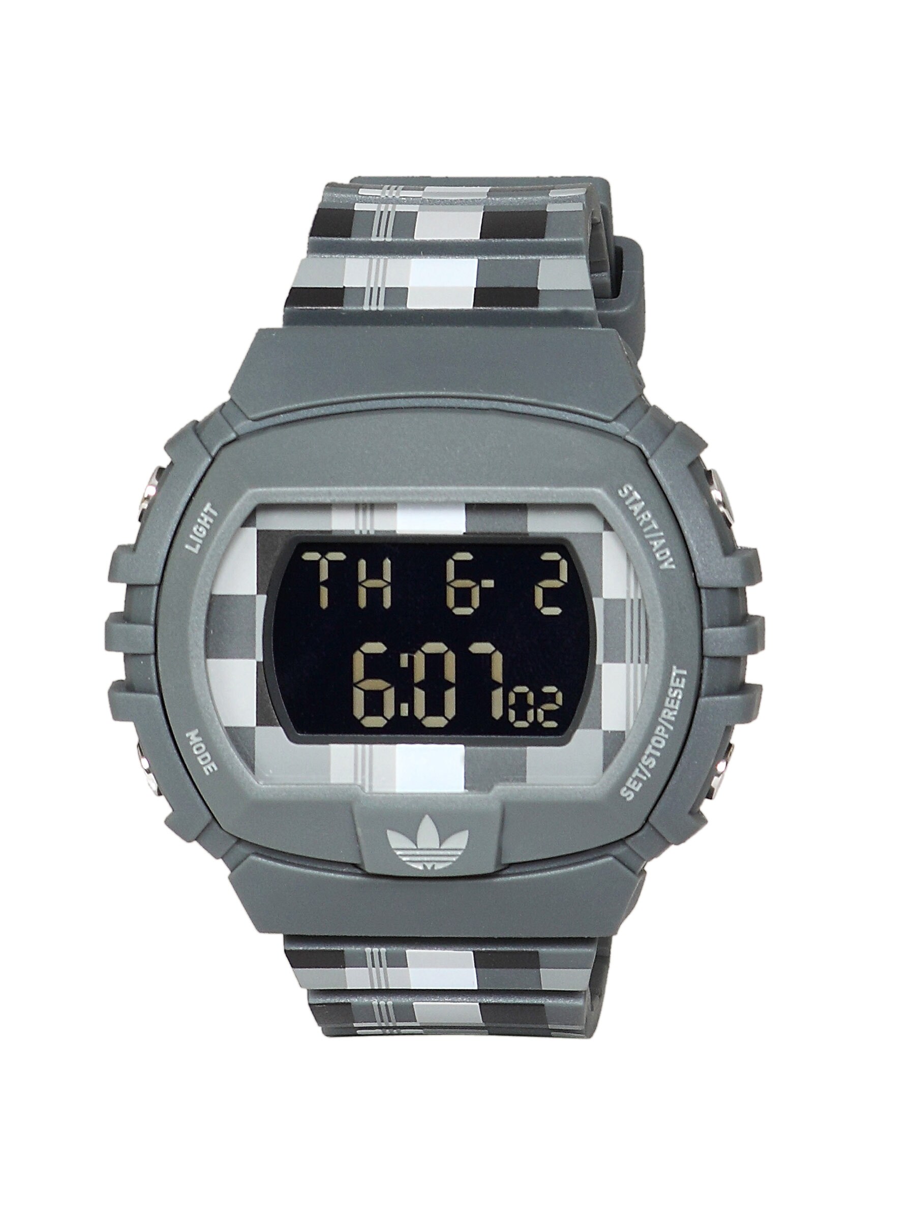 ADIDAS Unisex New York Plaid Digital Grey Watch