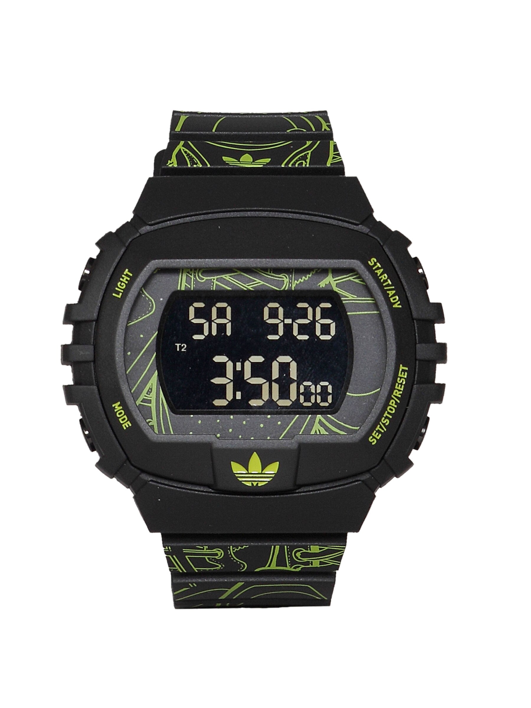 ADIDAS Unisex Chronographic Digital Black Watch