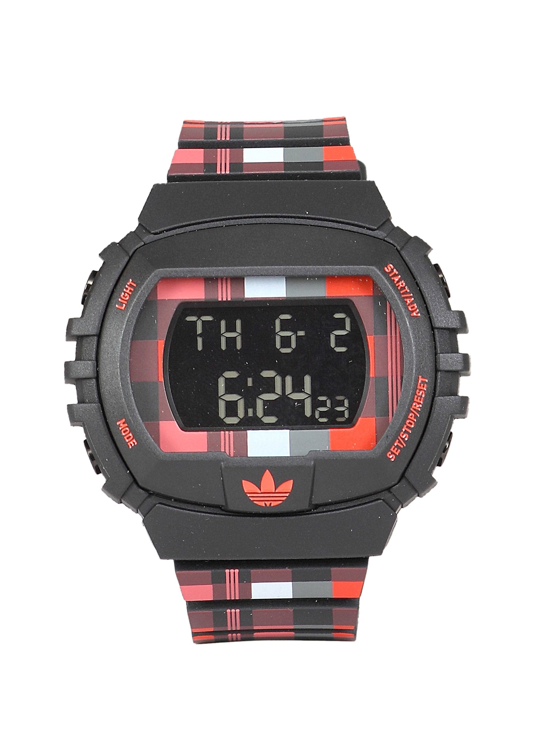 ADIDAS Unisex New York Chronographic Digital Black Red Watch