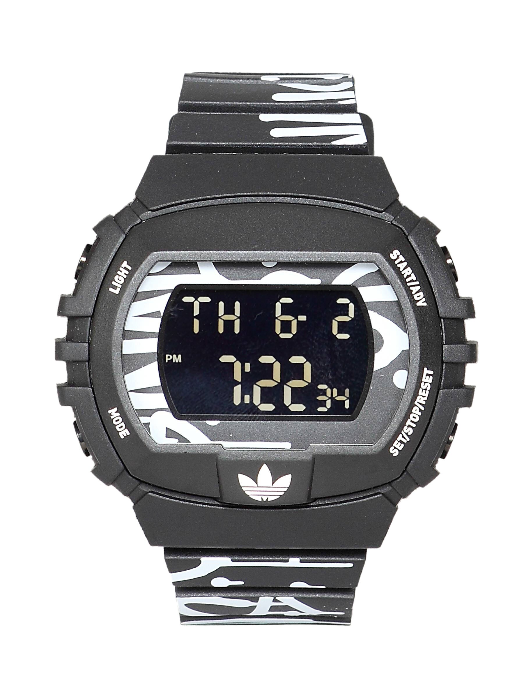 ADIDAS Unisex New York Griffiti Digital Black White Watch