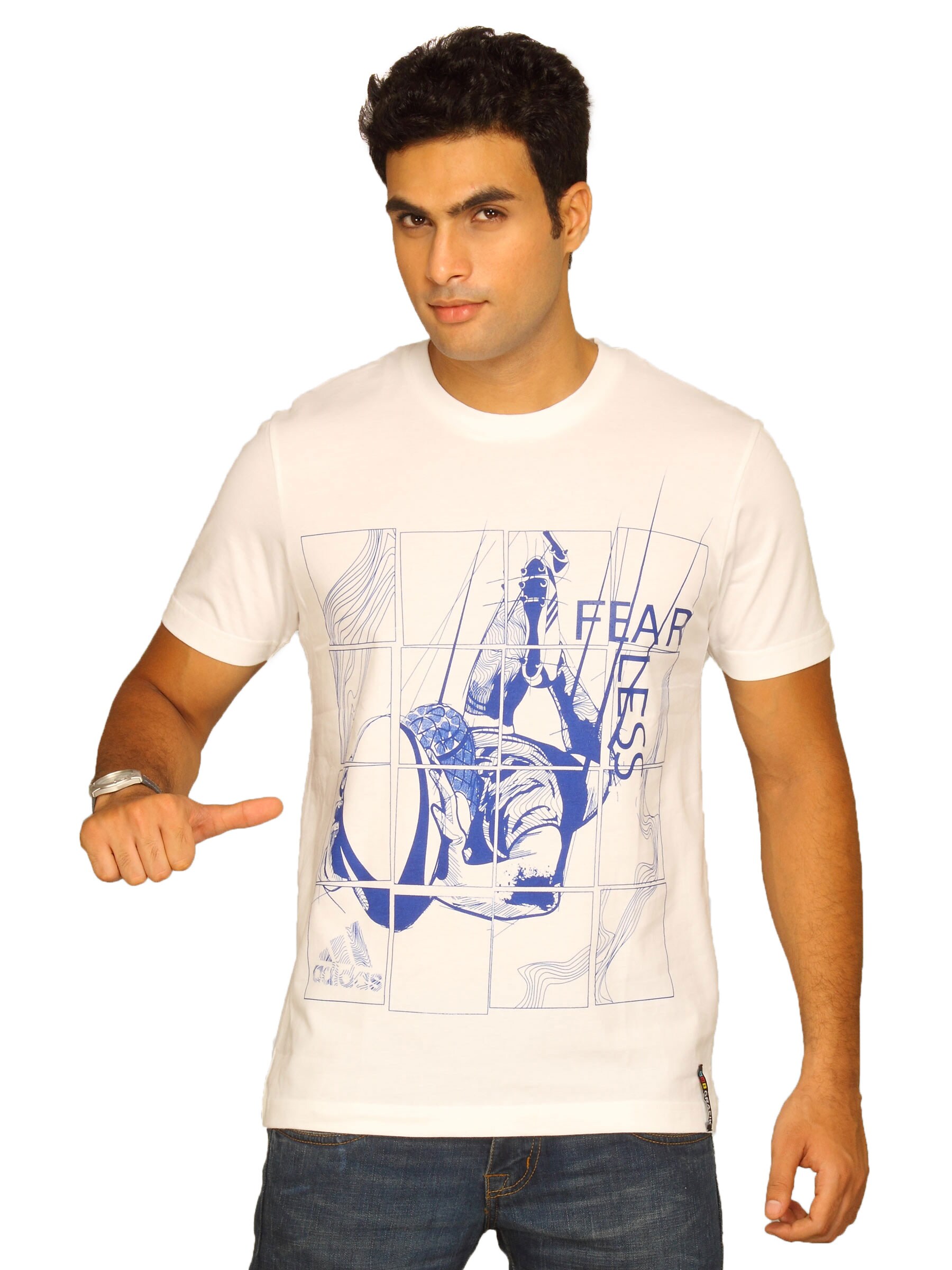 ADIDAS Men's Fearless White T-shirt