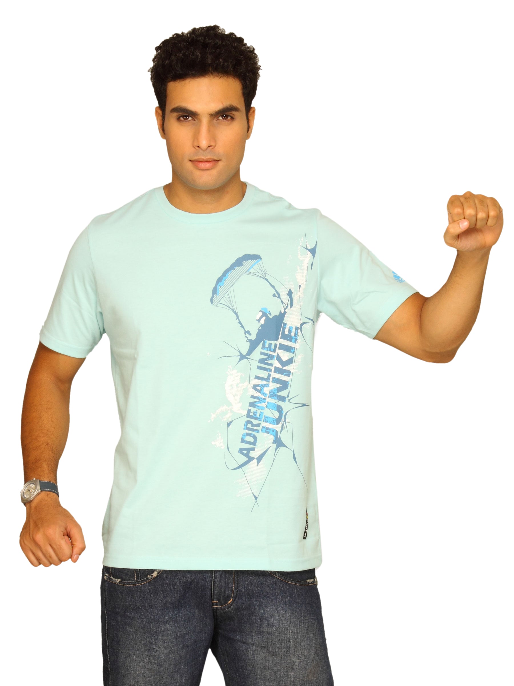 ADIDAS Men's Dare Light Blue T-shirt