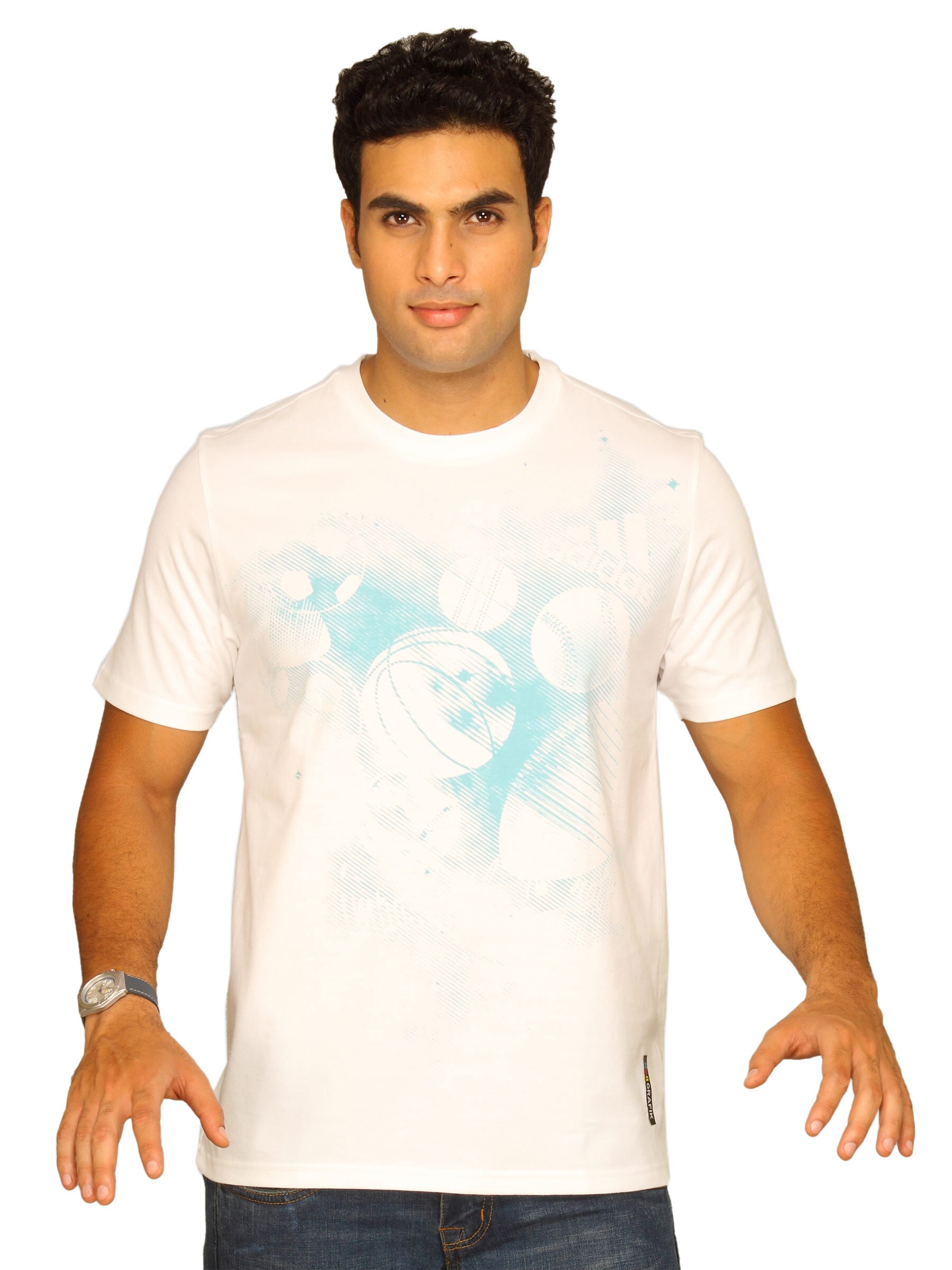 ADIDAS Men's Best Shot White T-shirt
