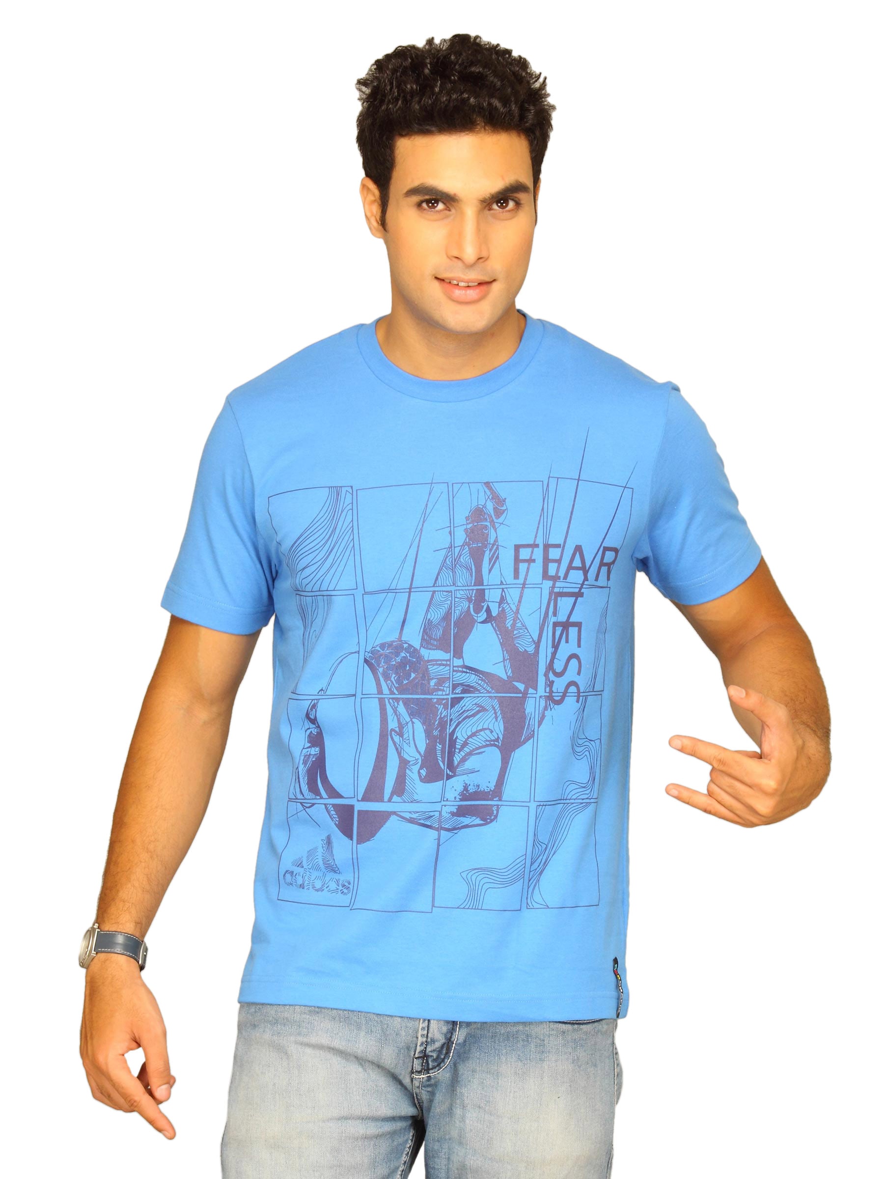 ADIDAS Men's Feerless Blue T-shirt