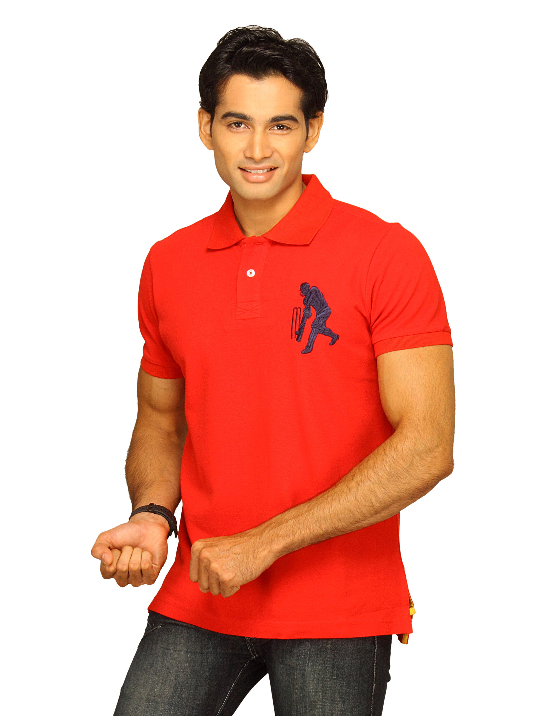 Sher Singh Men's Red Polo T-shirt