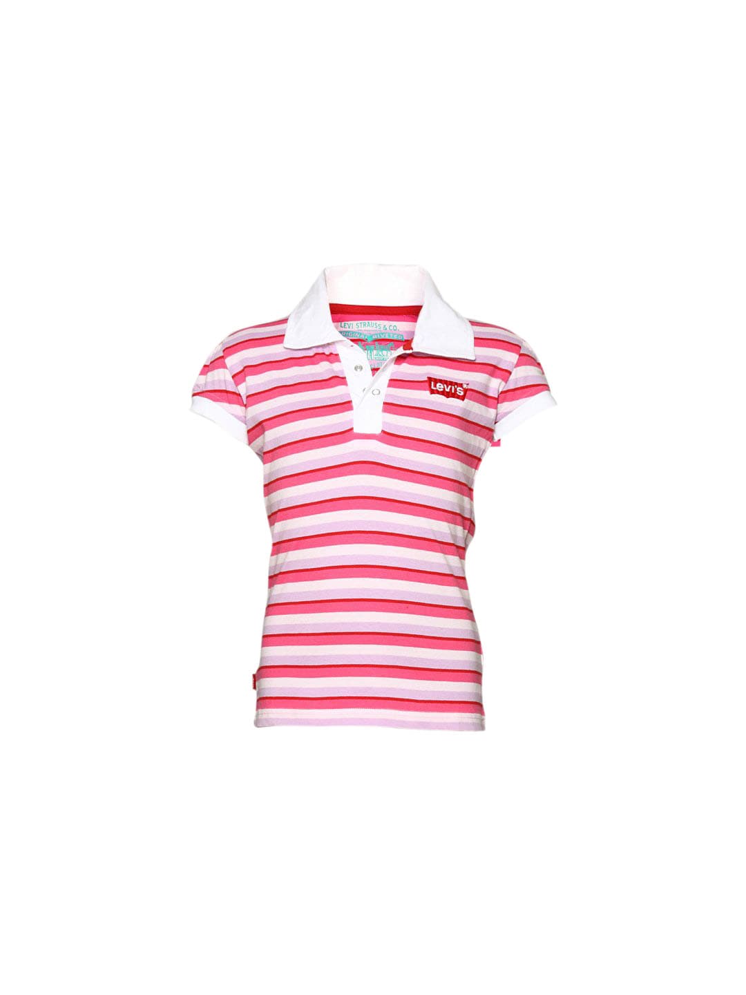 Levis Kids Girl's Diaz Pink Polo Tshirt