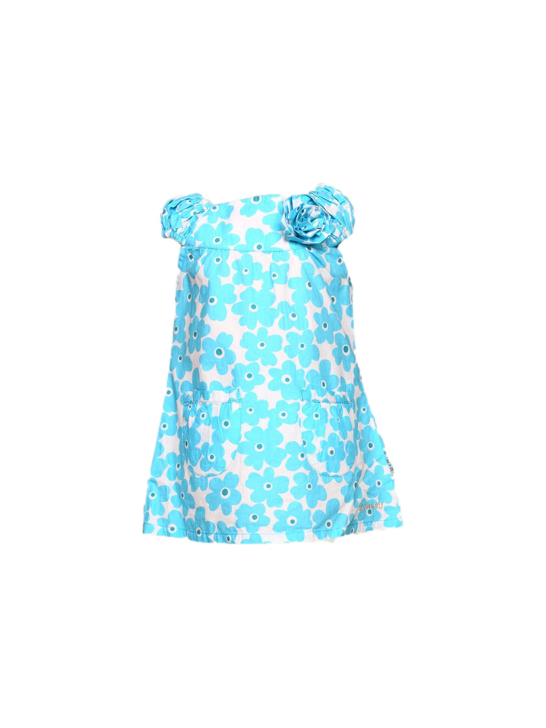 Gini and Jony Girl's Valerie Blue White Infant Kidswear