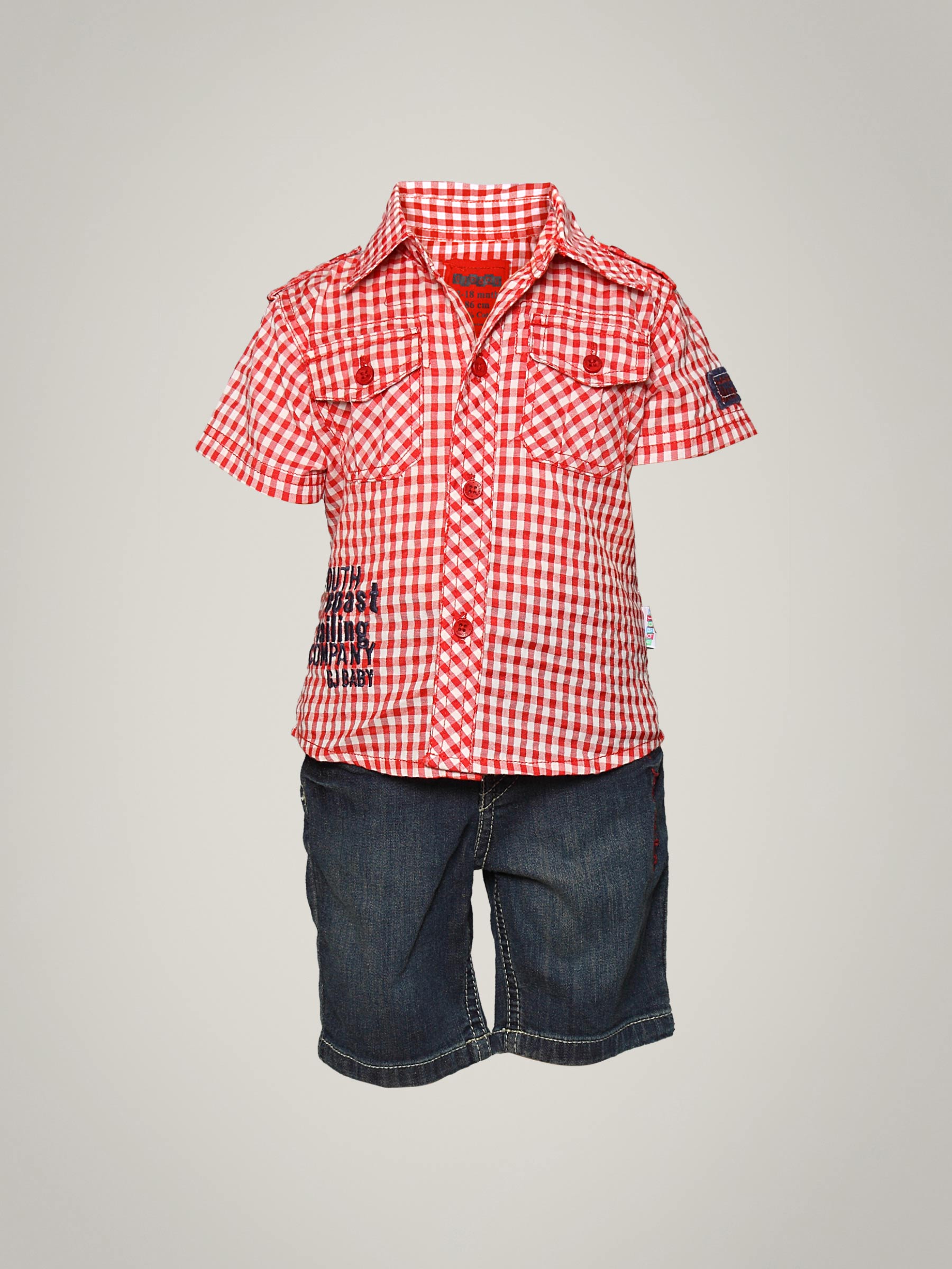 Gini and Jony Boy's Kaiser Red Blue Kidswear