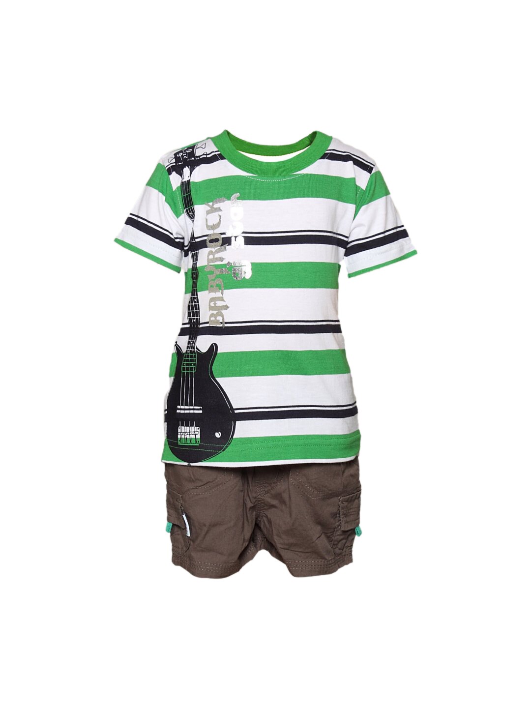 Gini and Jony Boy's King Green White Brown Infant Kidswear