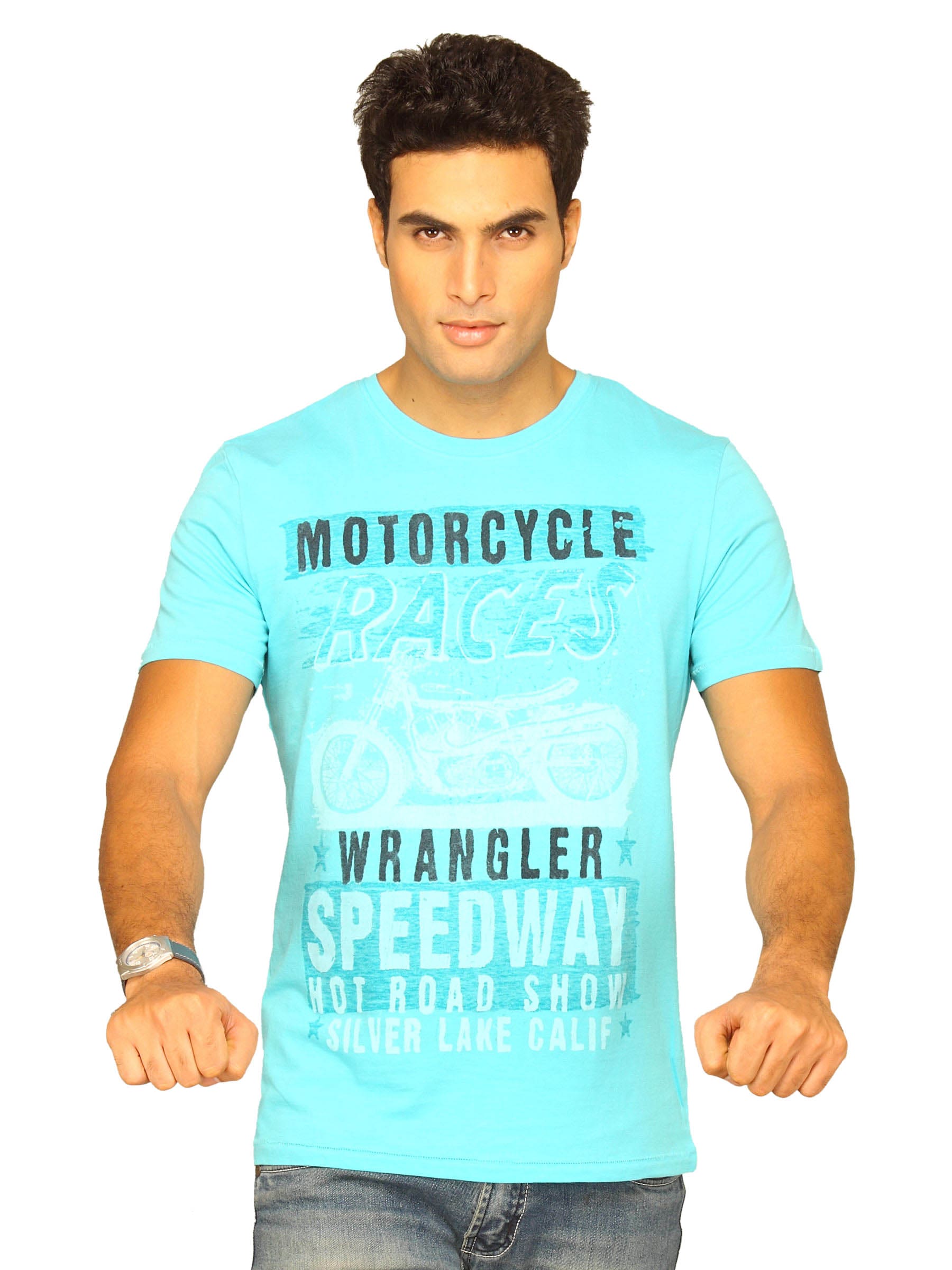 Wrangler Men's Racing Big Blue T-shirt