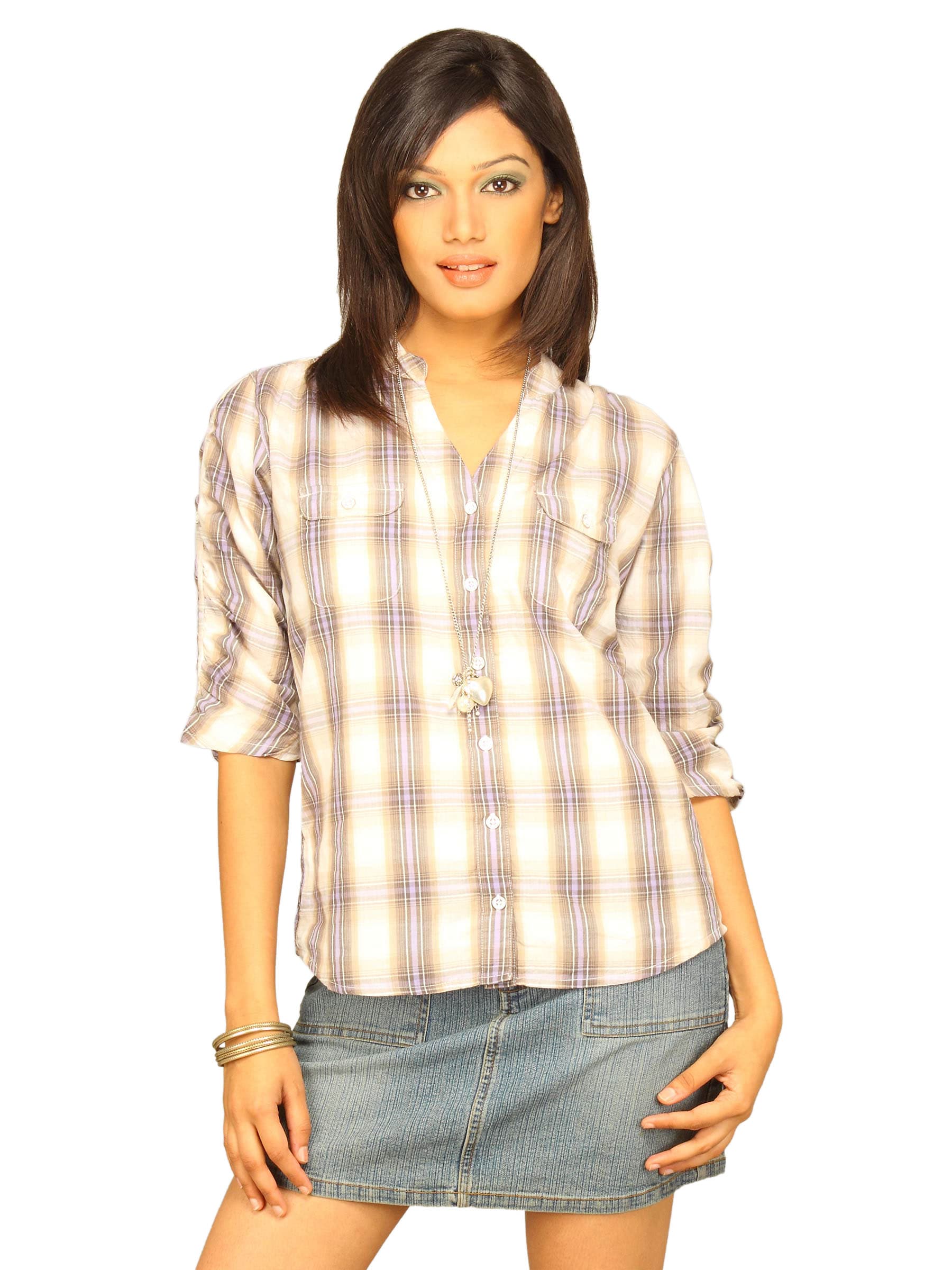 Wrangler Women Check Multi Color Shirt