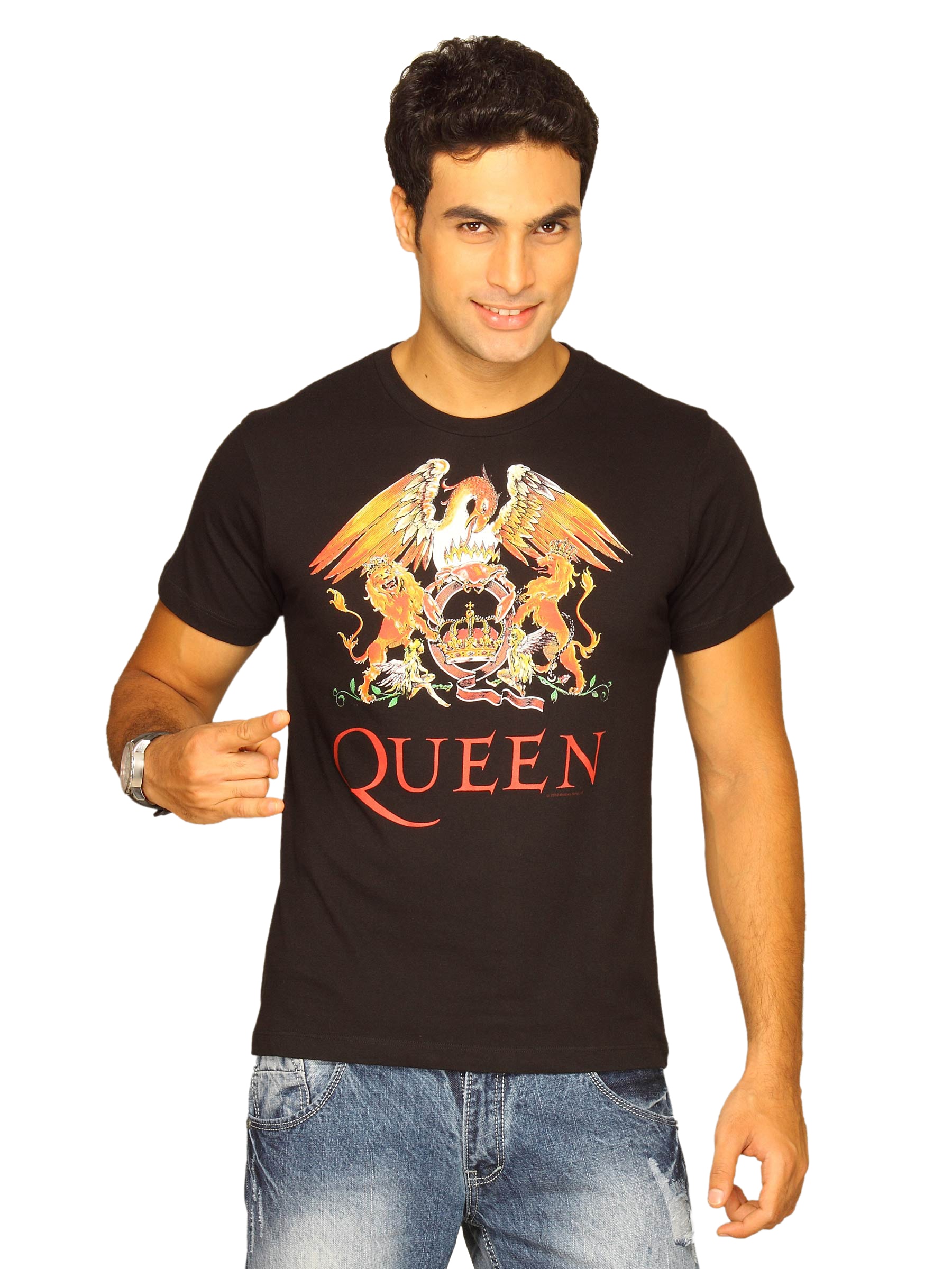 Queen Men's Black T-shirt