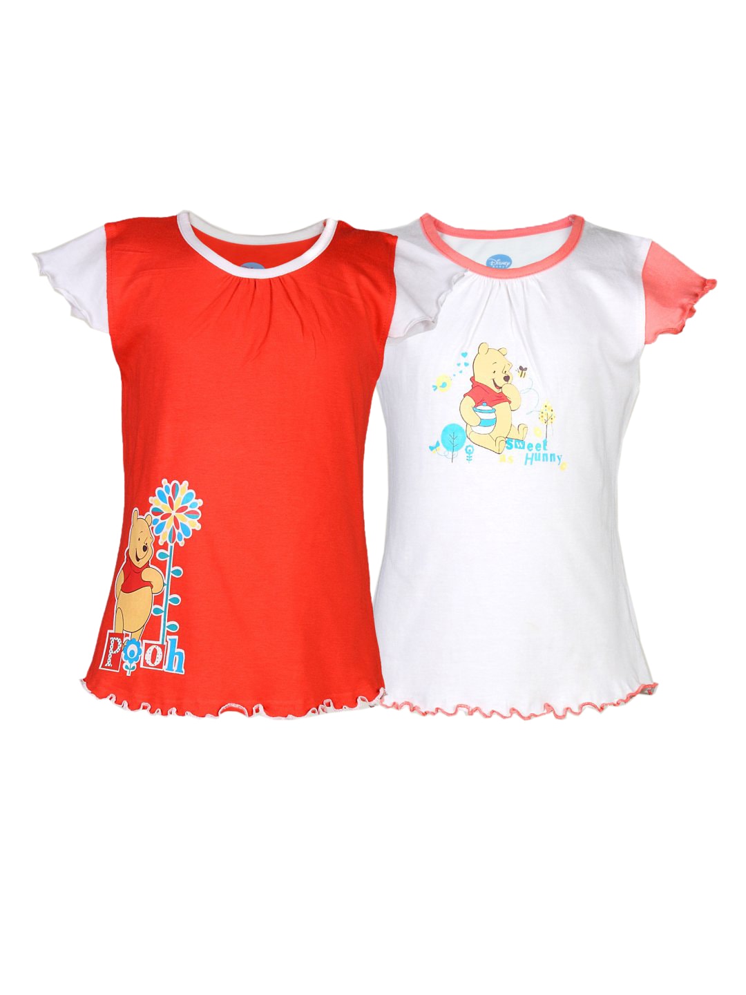 Disney Kids Girl's Pink White Sweet Hunny Pack of 2 Kidswear