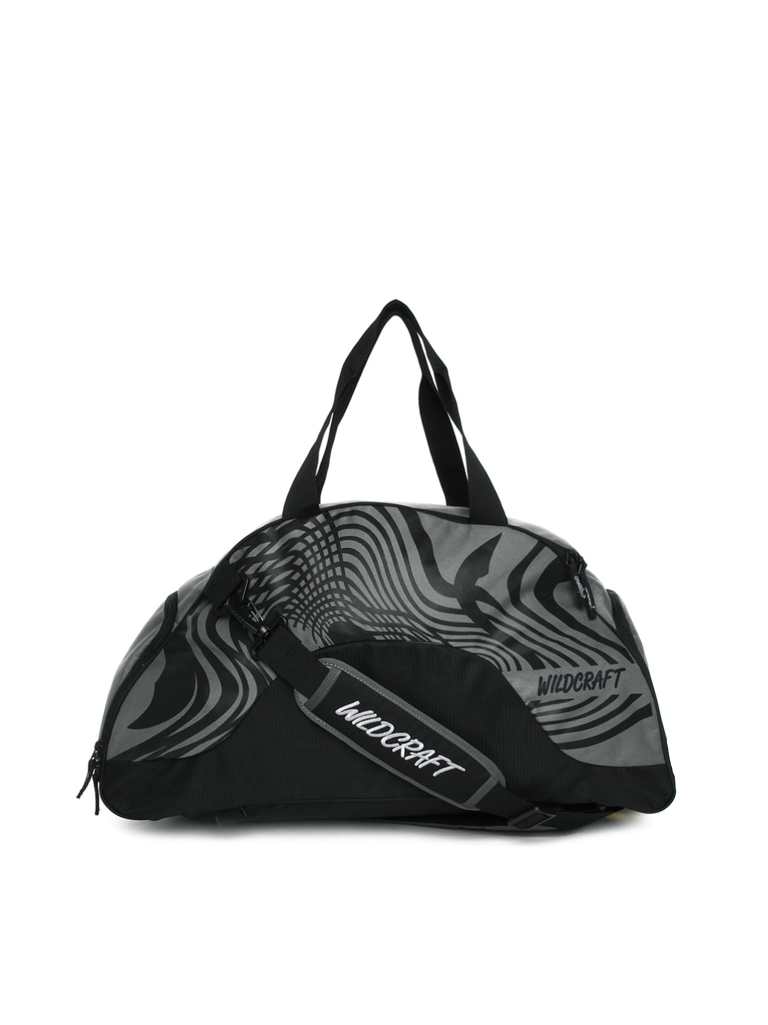 Wildcraft Unisex Black & Grey Duffel Bag