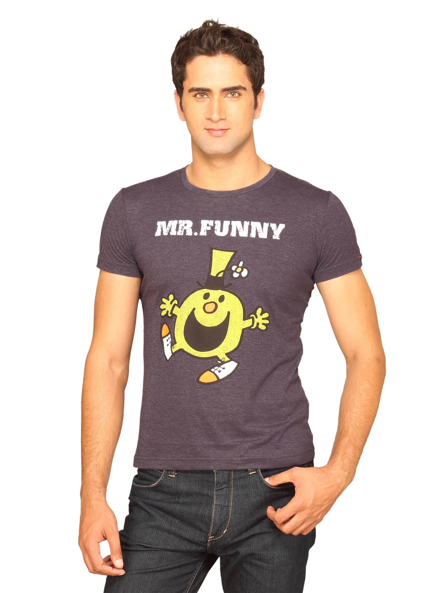 Mr.Men Men's Mr.Funny Purple T-shirt
