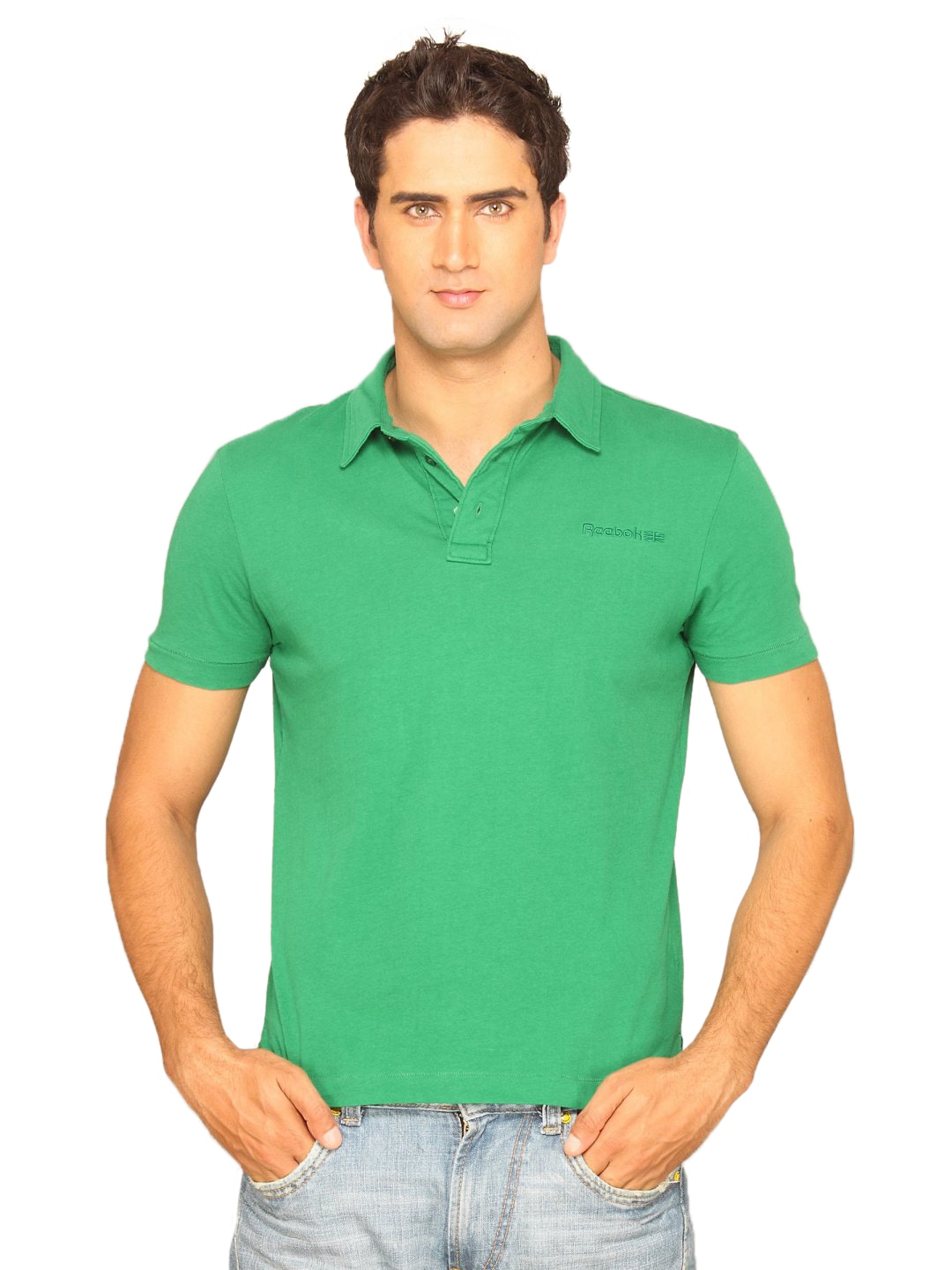 Reebok Men Lifestyle Green T-shirt