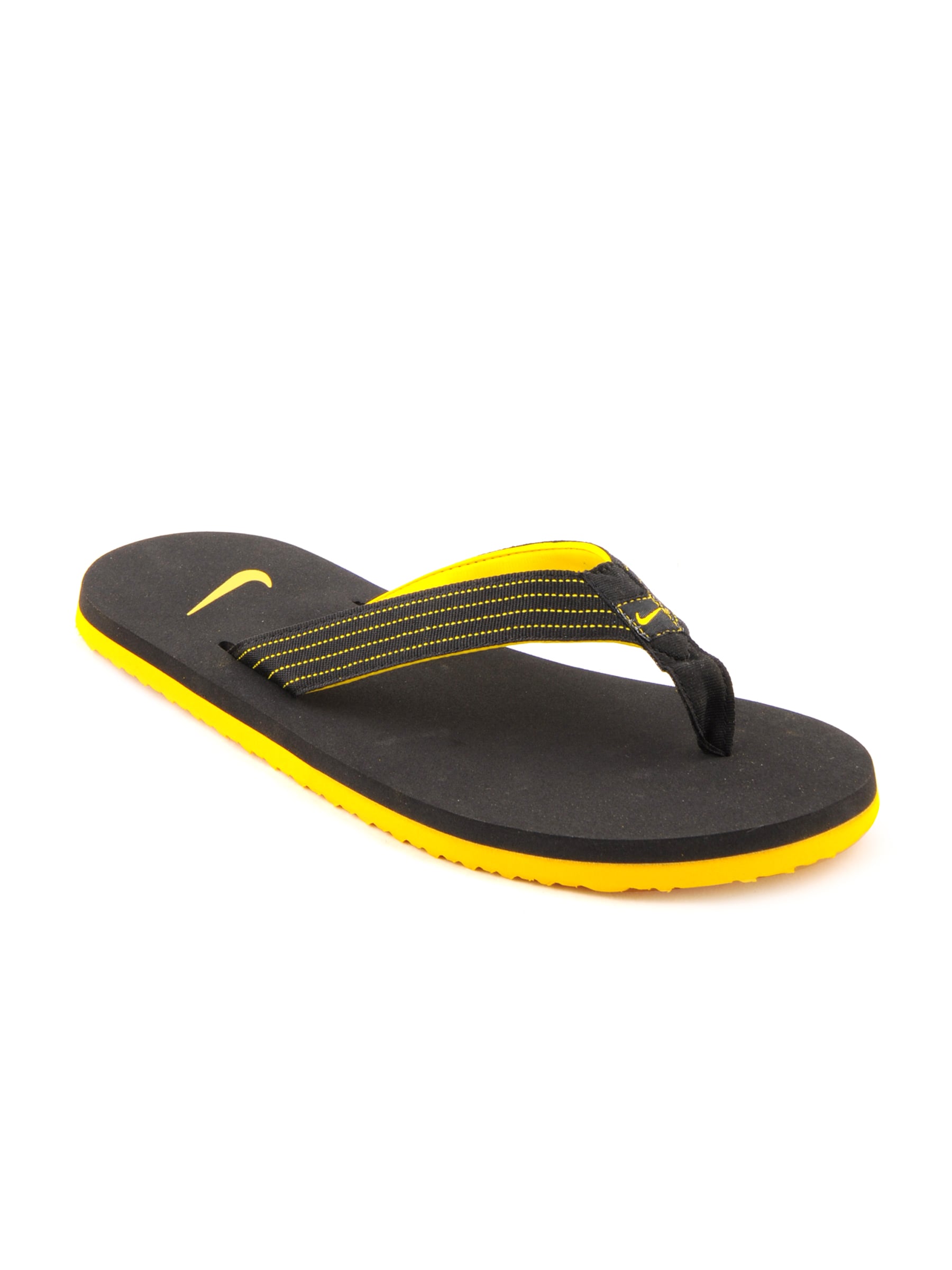 Nike Men's Splash Thong Yellow Black Flip Flop