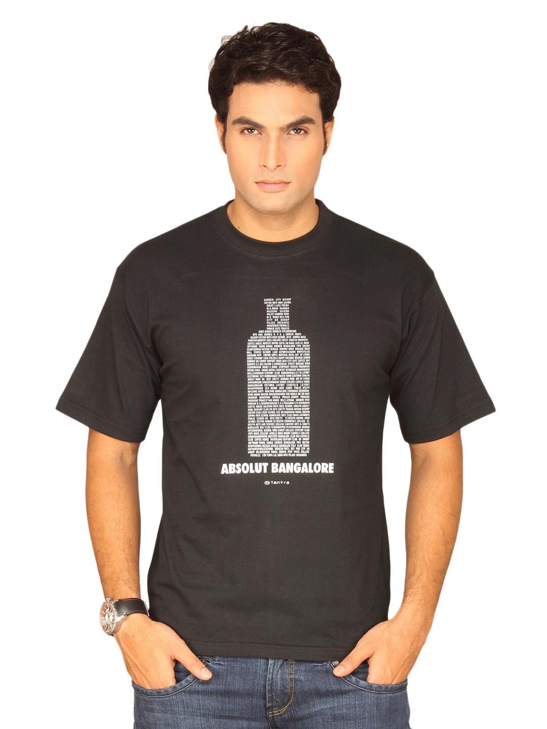 Tantra Men Absolut Bangalore Black T-shirt