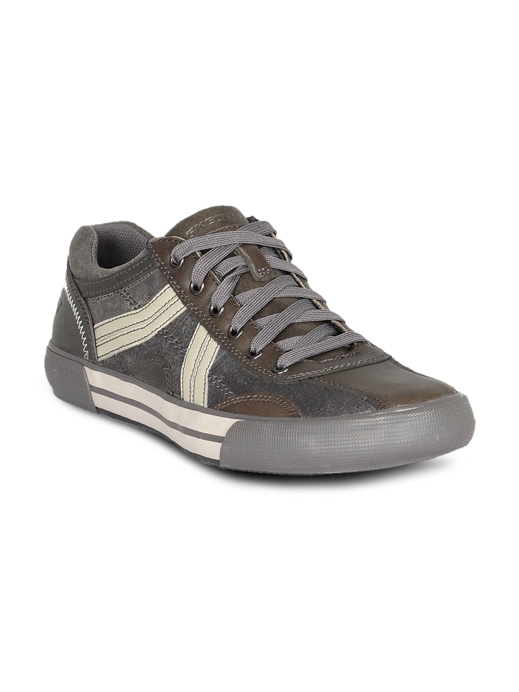 Skechers Men Planfix-Zeta Charcoal Grey Shoes
