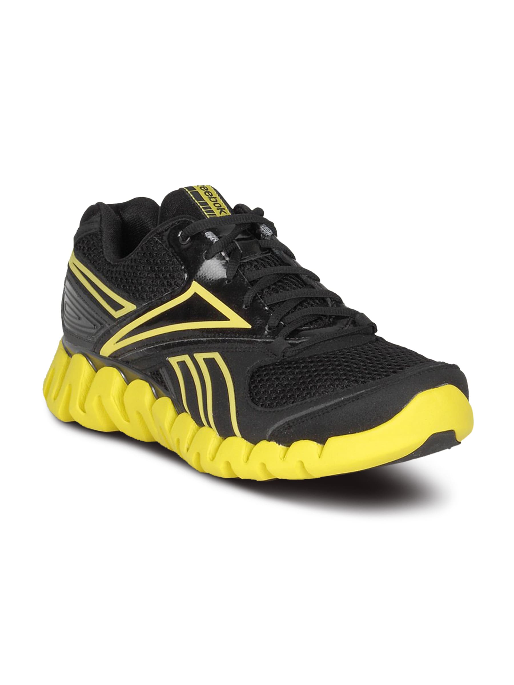 Reebok Men's Zigfuel Black Yellow Shoe