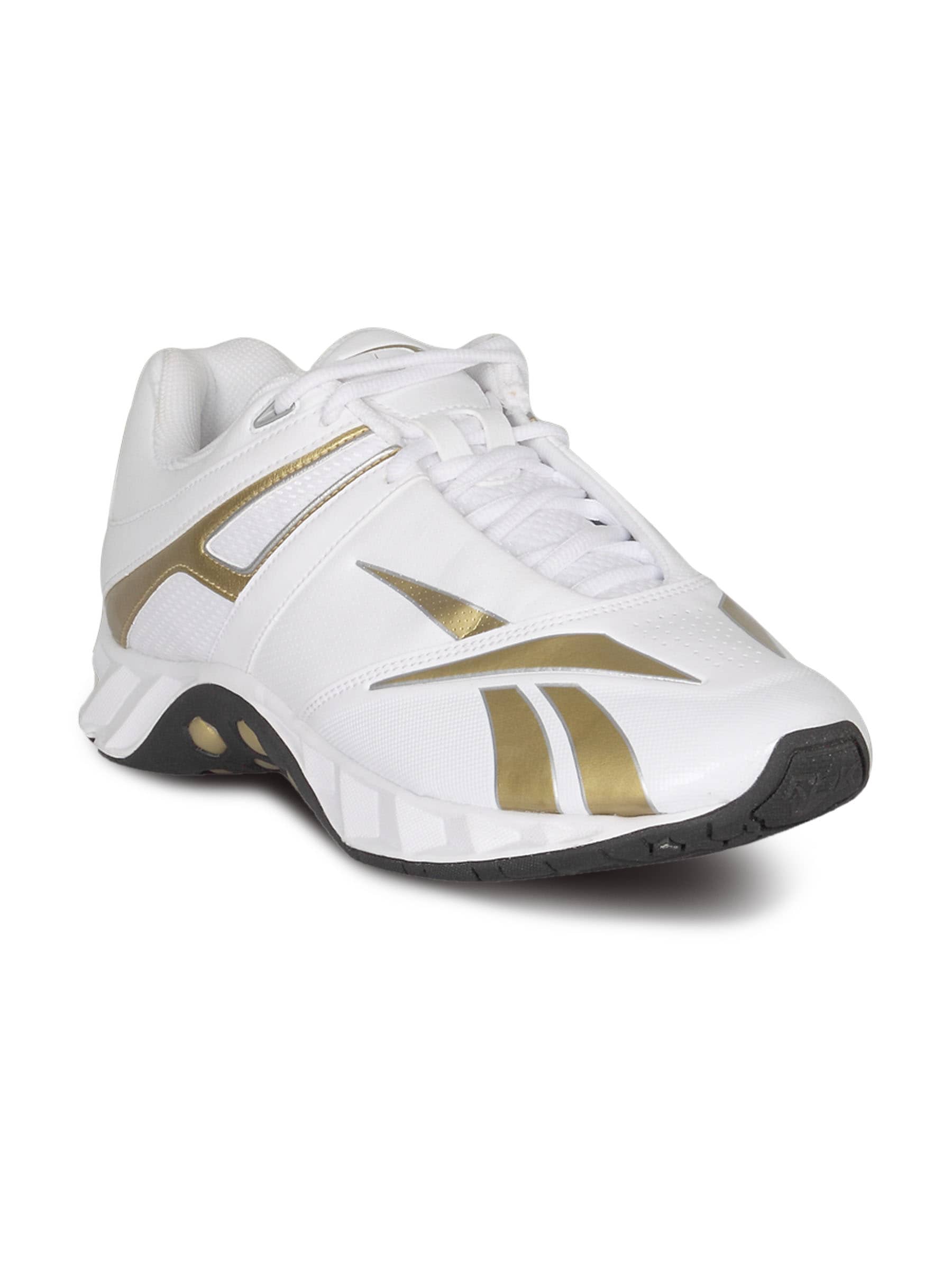 Reebok Men's Dhoni Trainer White Gold Shoe