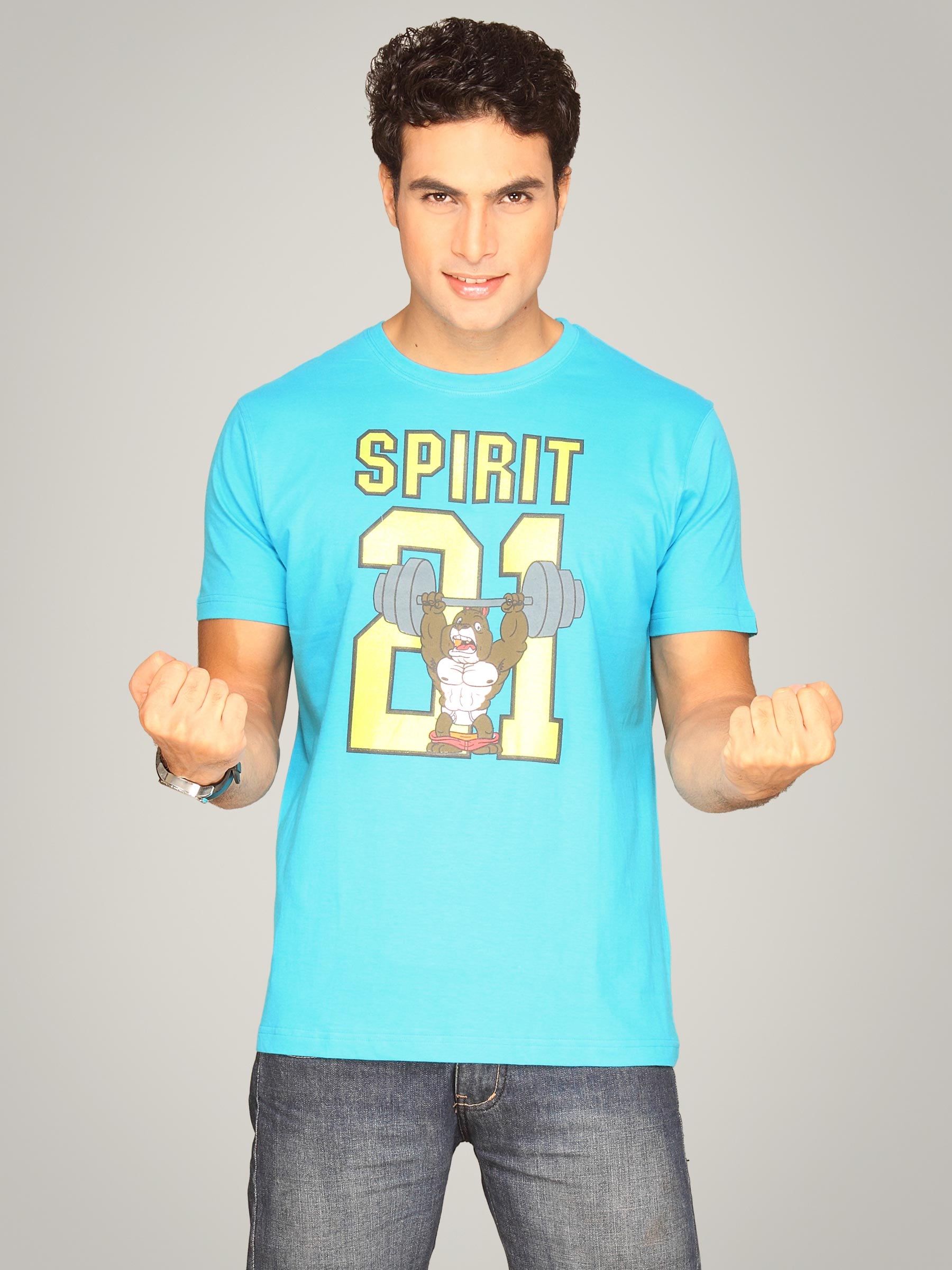 Probase Men's Spirit Aqua Blue T-shirt