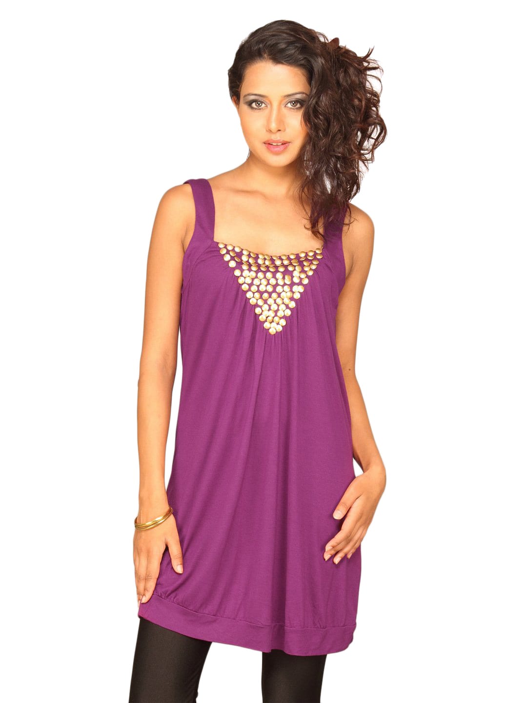 Jealous 21 Women's Purple Sleeveless Party Top