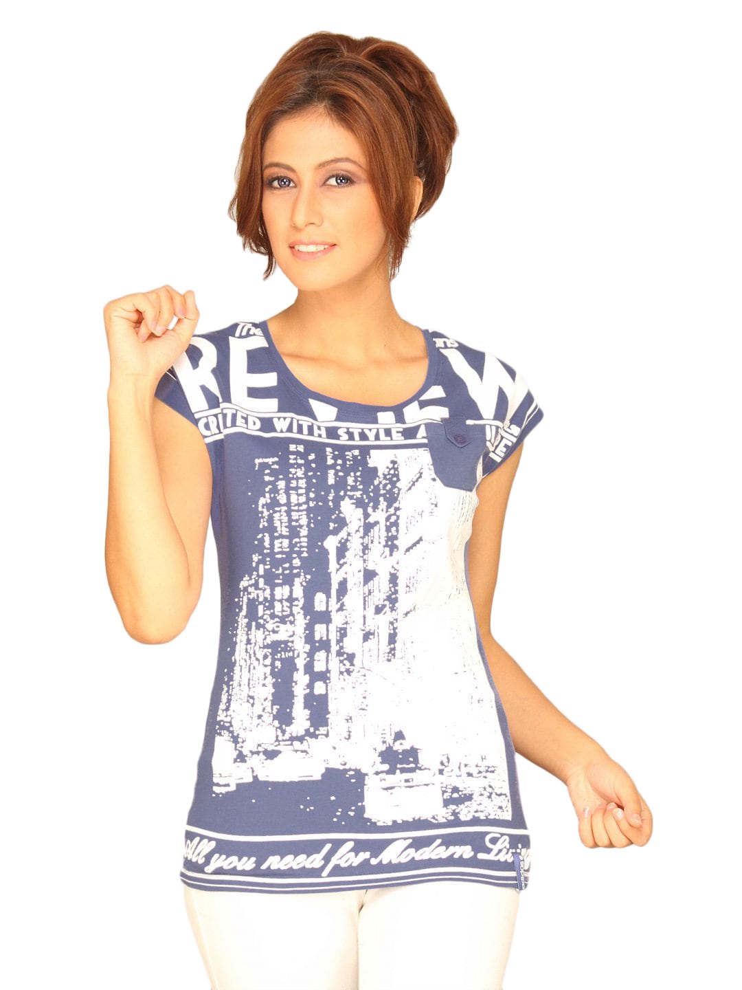 ADIDAS Women's Street Blue T-shirt