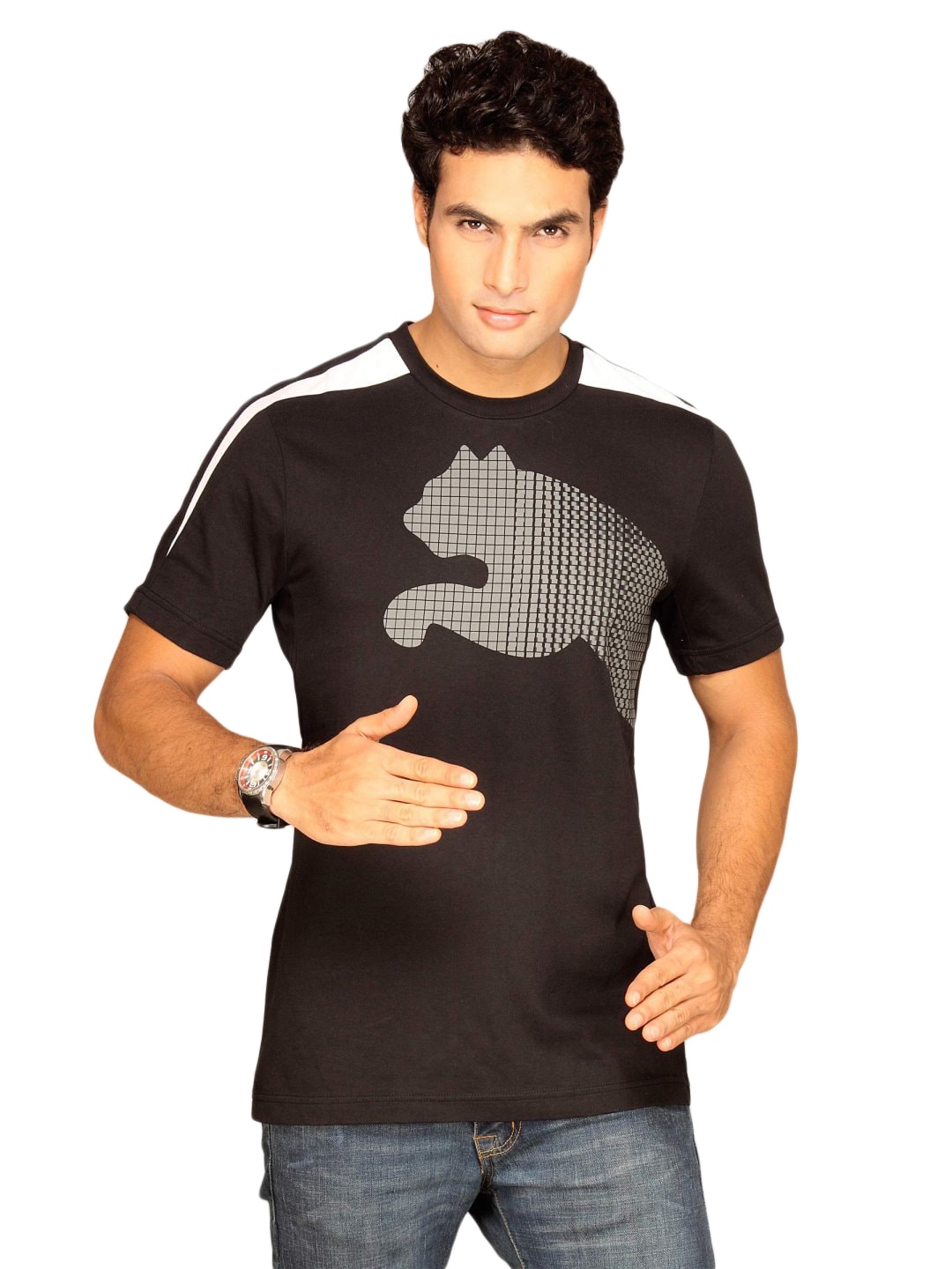 Puma Men's Sports Black T-shirt