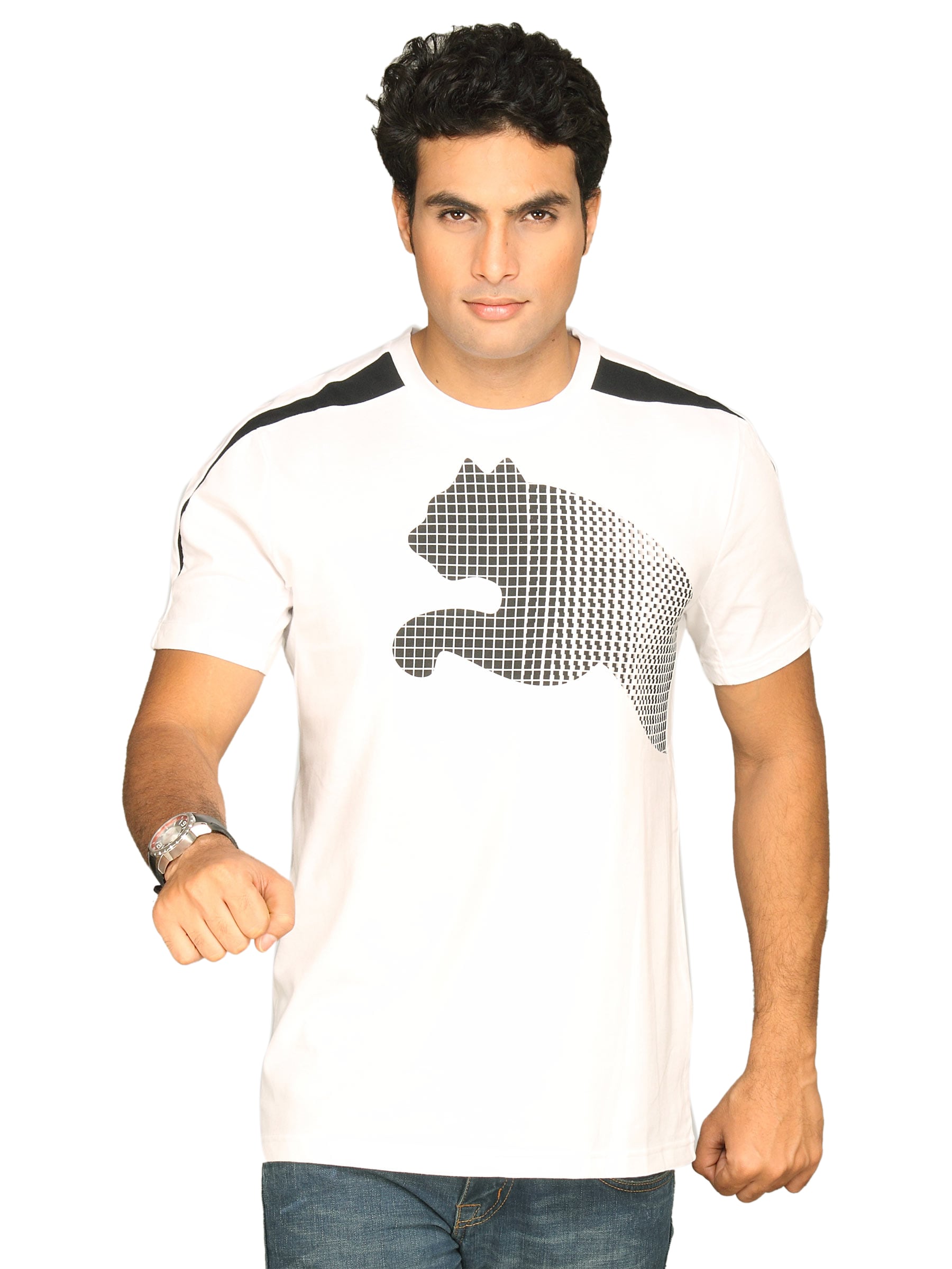 Puma Men's Sports White T-shirt