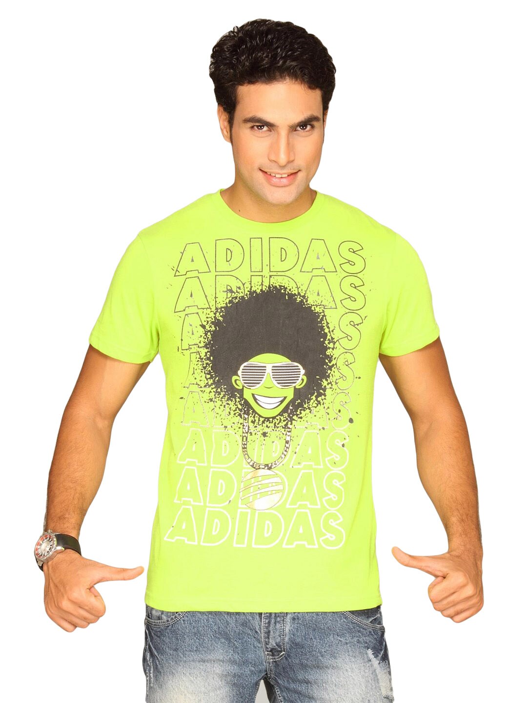 ADIDAS Men's Dude Green T-shirt