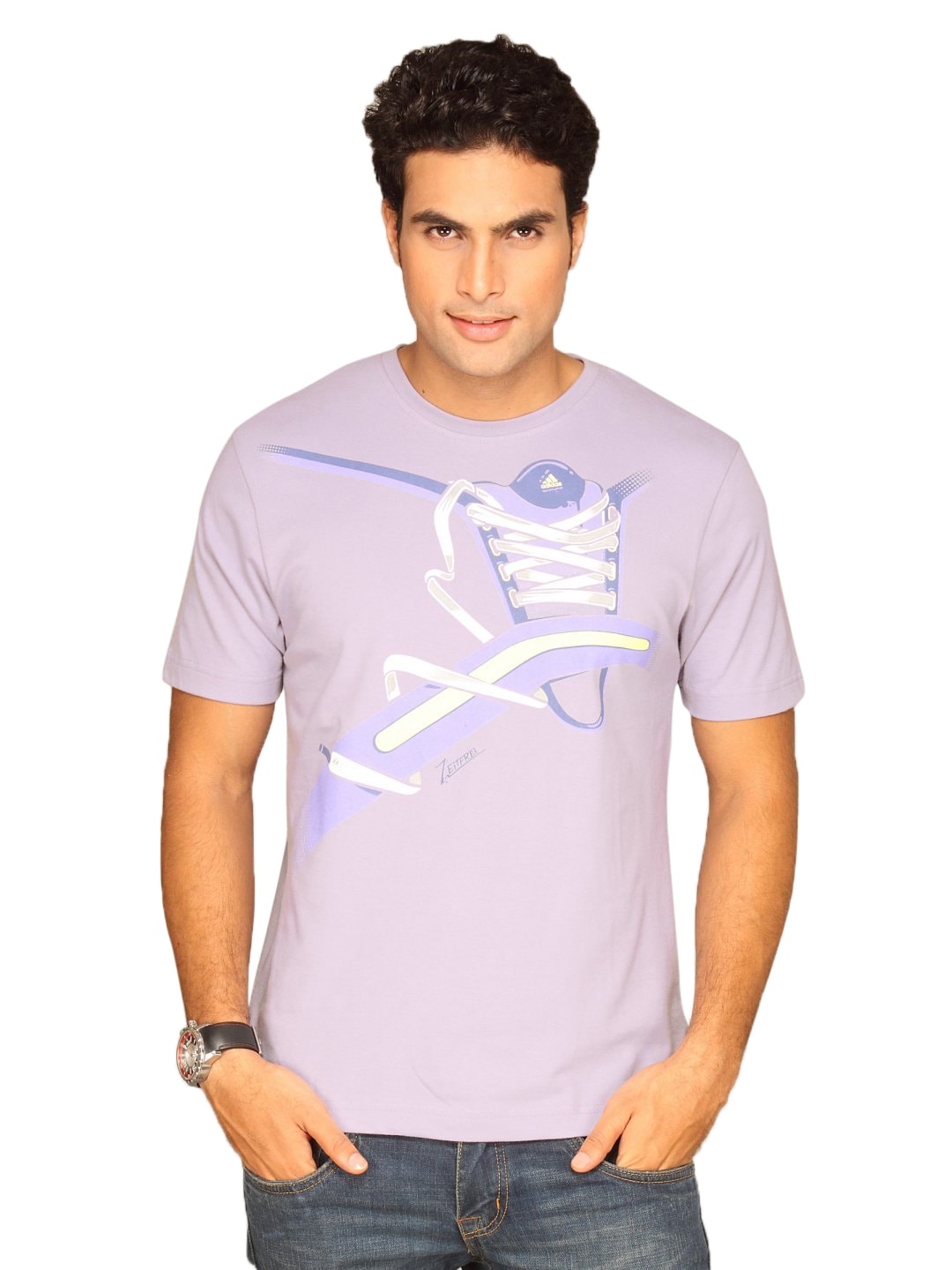 ADIDAS Men's Saltero Purple T-shirt