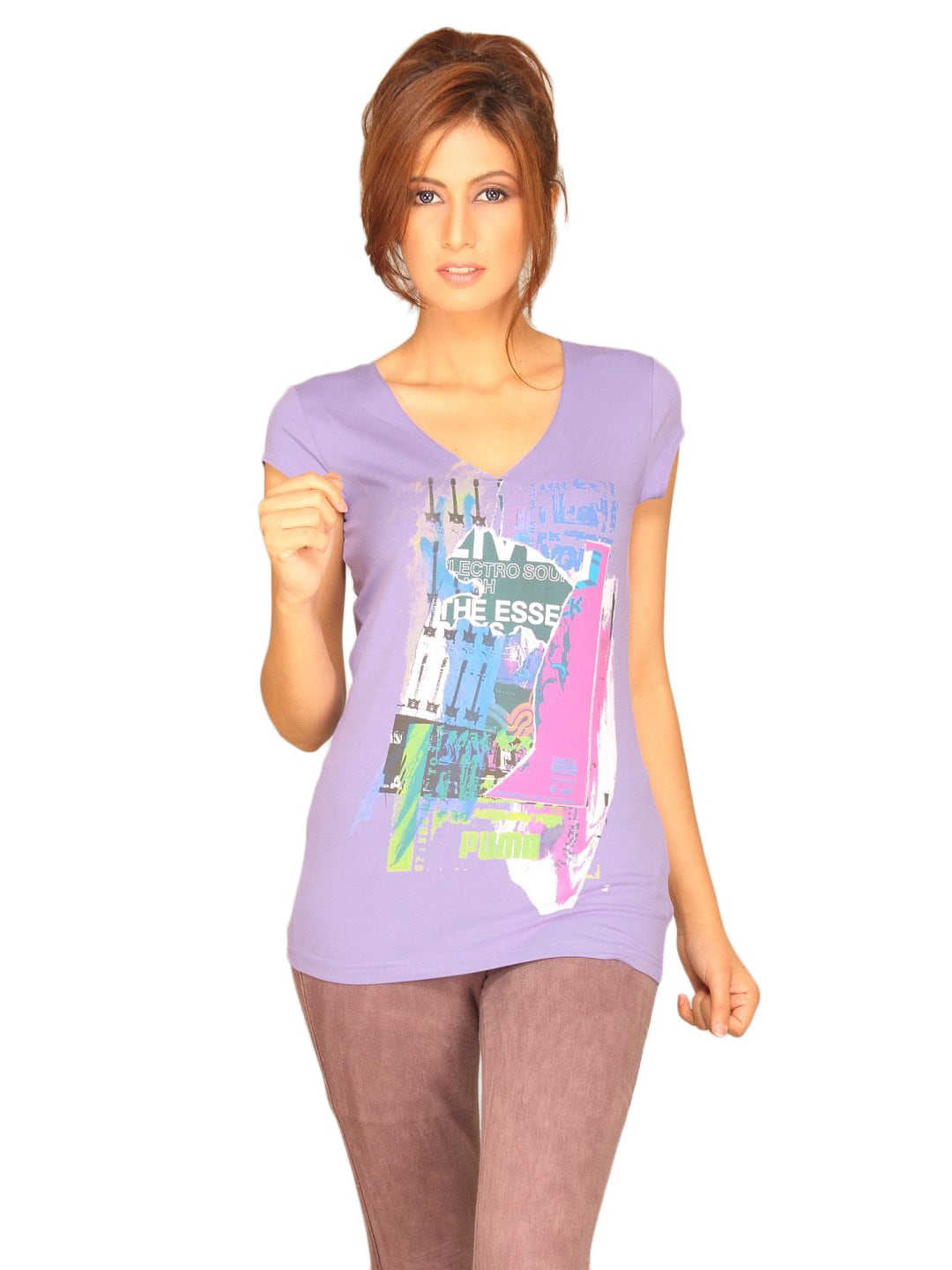 Puma Women Classic Purple T-shirt